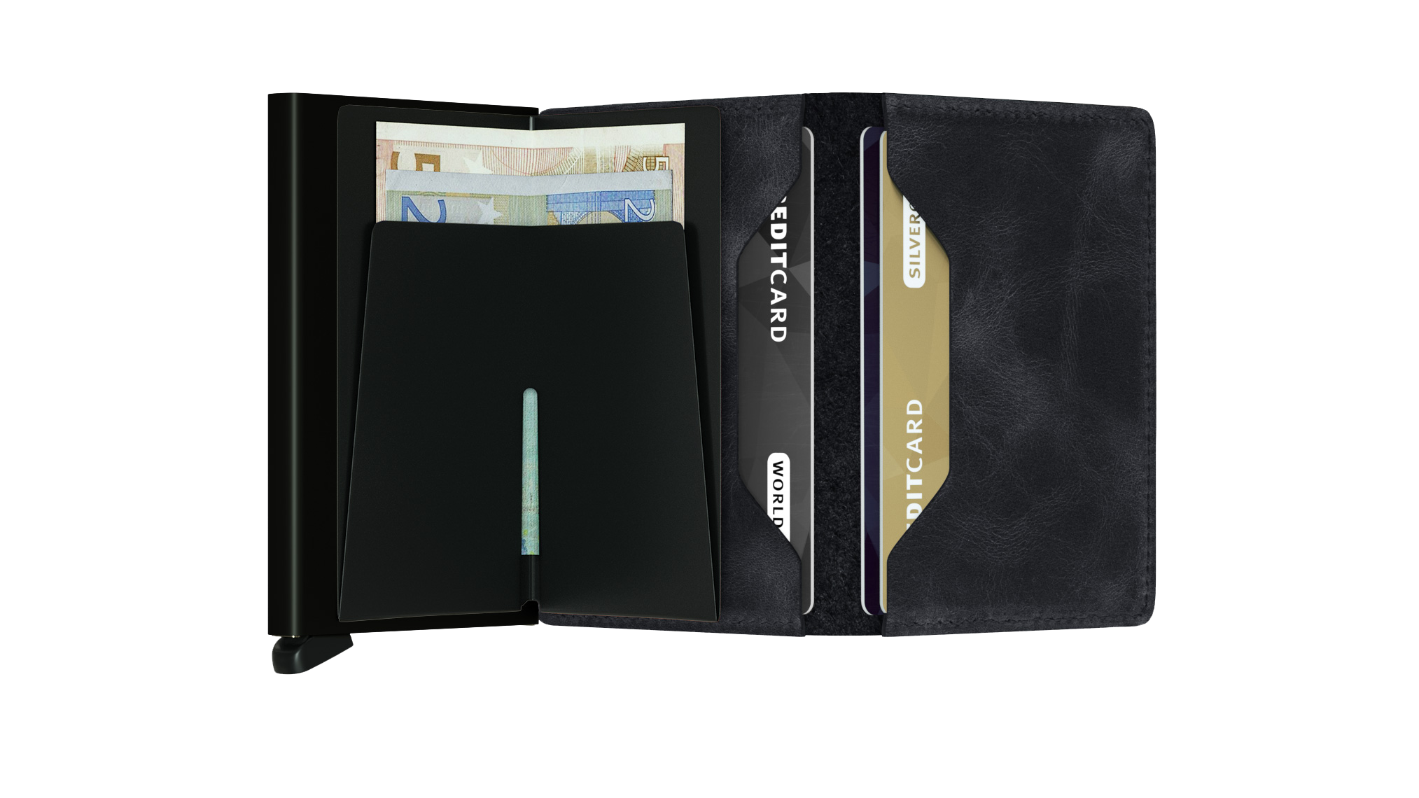 SECRID Slimwallet Vintage - RFID Blocking Leather Wallet for Men & Women | Compact & Stylish Card Holder for Everyday Use, Travel & Business