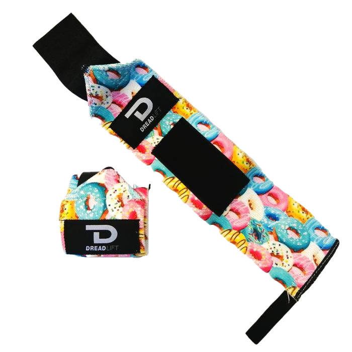 Dreadlift Doughnut Wrist Wraps for Weightlifting & Powerlifting - Support & Stability for Heavy Lifting - Gym & CrossFit Training Accessories