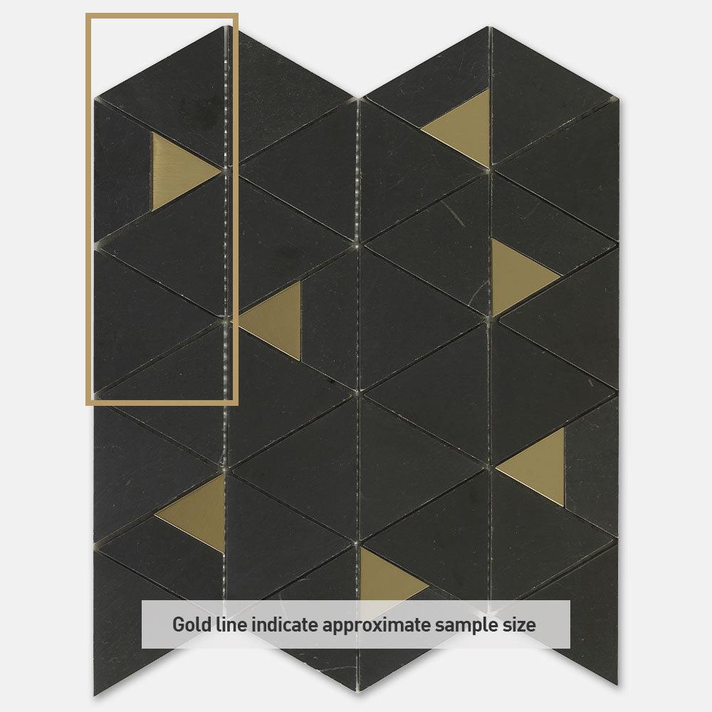 Premium Nero Marquina Honed Marble Mosaic Tile - 12x12 Inch Square Sheets for Kitchen Backsplash, Bathroom Floor & Shower Wall - Black and White Geometric Pattern - Natural Stone Home Decor