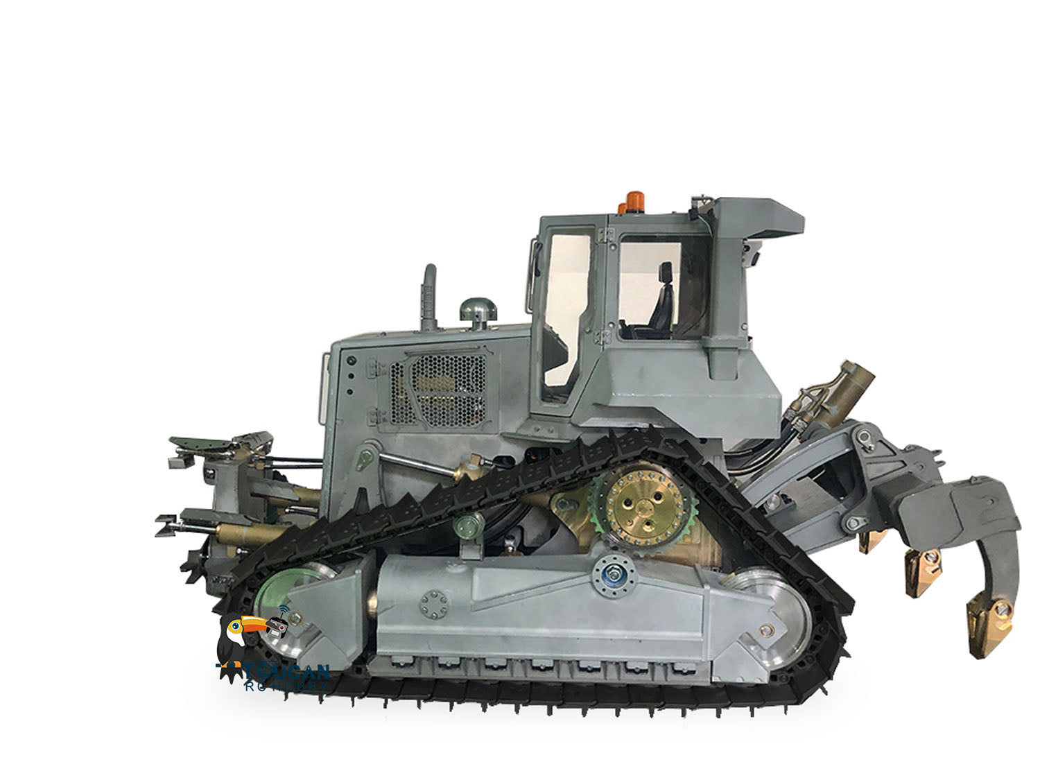 1/14 Scale LESU DT60 RC Hydraulic Bulldozer Crawler Dozer - Metal Tracks, Pump Valve, Sound & Light Effects - DIY Construction Model Toy for Adults & Kids - Perfect for Construction Play, STEM Learning & Collector's Display