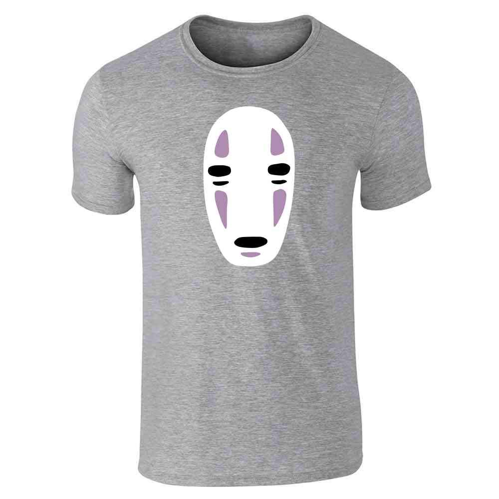 Pop Threads No Face Kaonashi Graphic T-Shirt for Men | Anime Geek Apparel & Nerd Culture Tee | Perfect for Cosplay, Conventions & Casual Wear