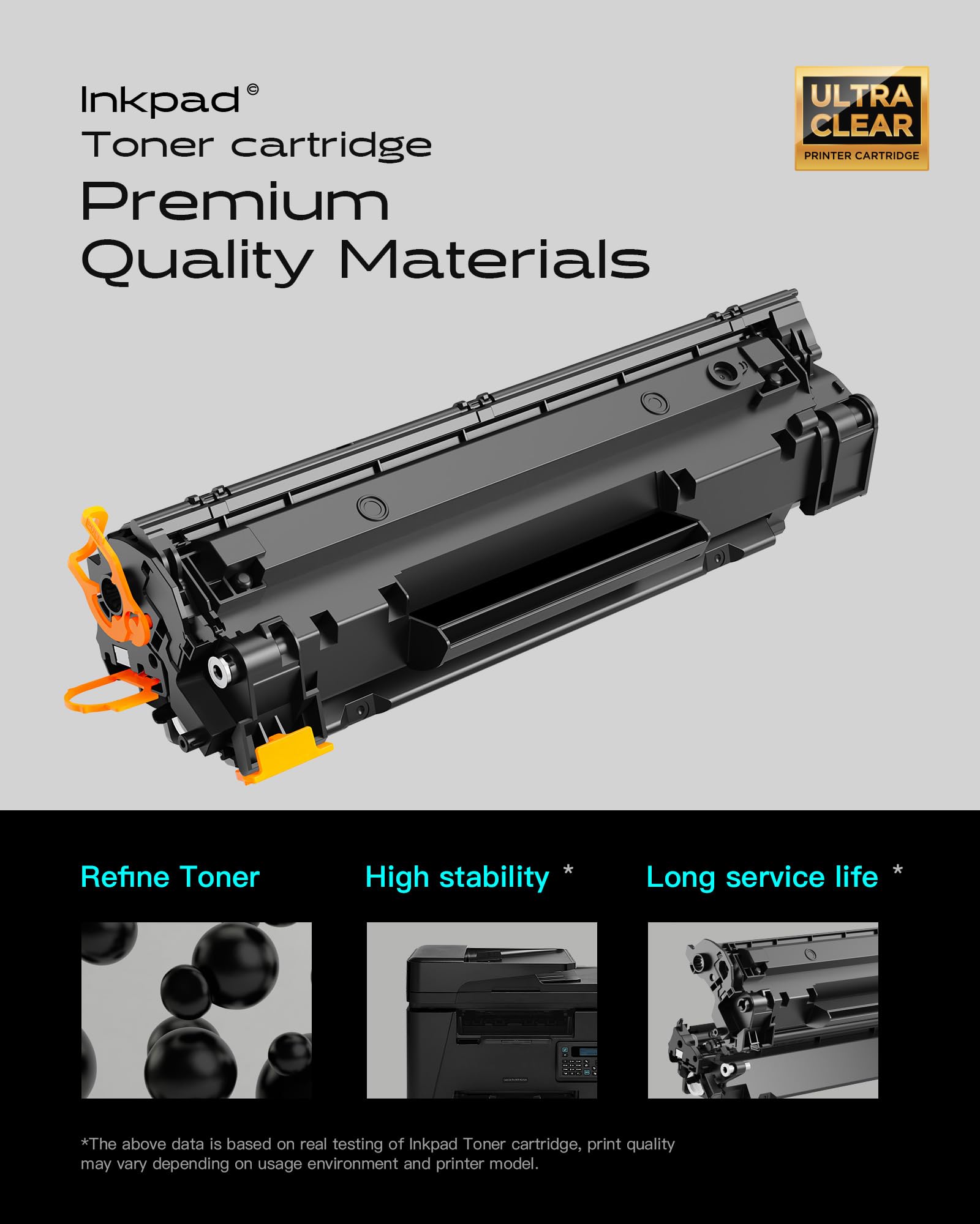 iNKPAD 83A CF283A Toner (2-Pack) for HP LaserJet Printers - Home & Office Use