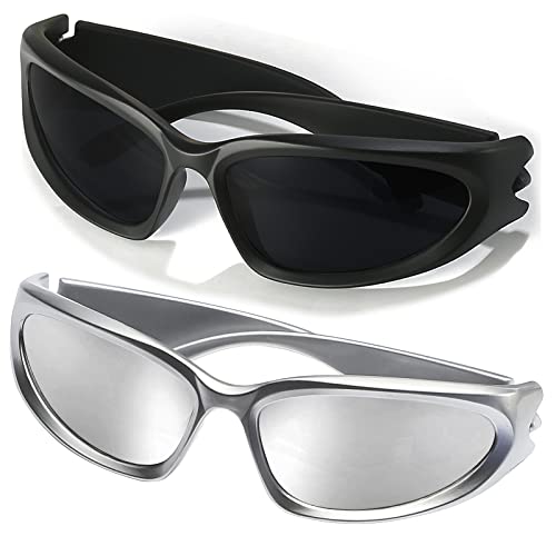 2 Pack (Black + Silver/Silver Mirrored)