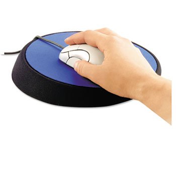 Ergonomic Circular Mouse Pad for Wrist Support - 9 Inch Diameter Cobalt Blue - Perfect for Office, Gaming & Computer Work to Reduce Strain & Improve Comfort