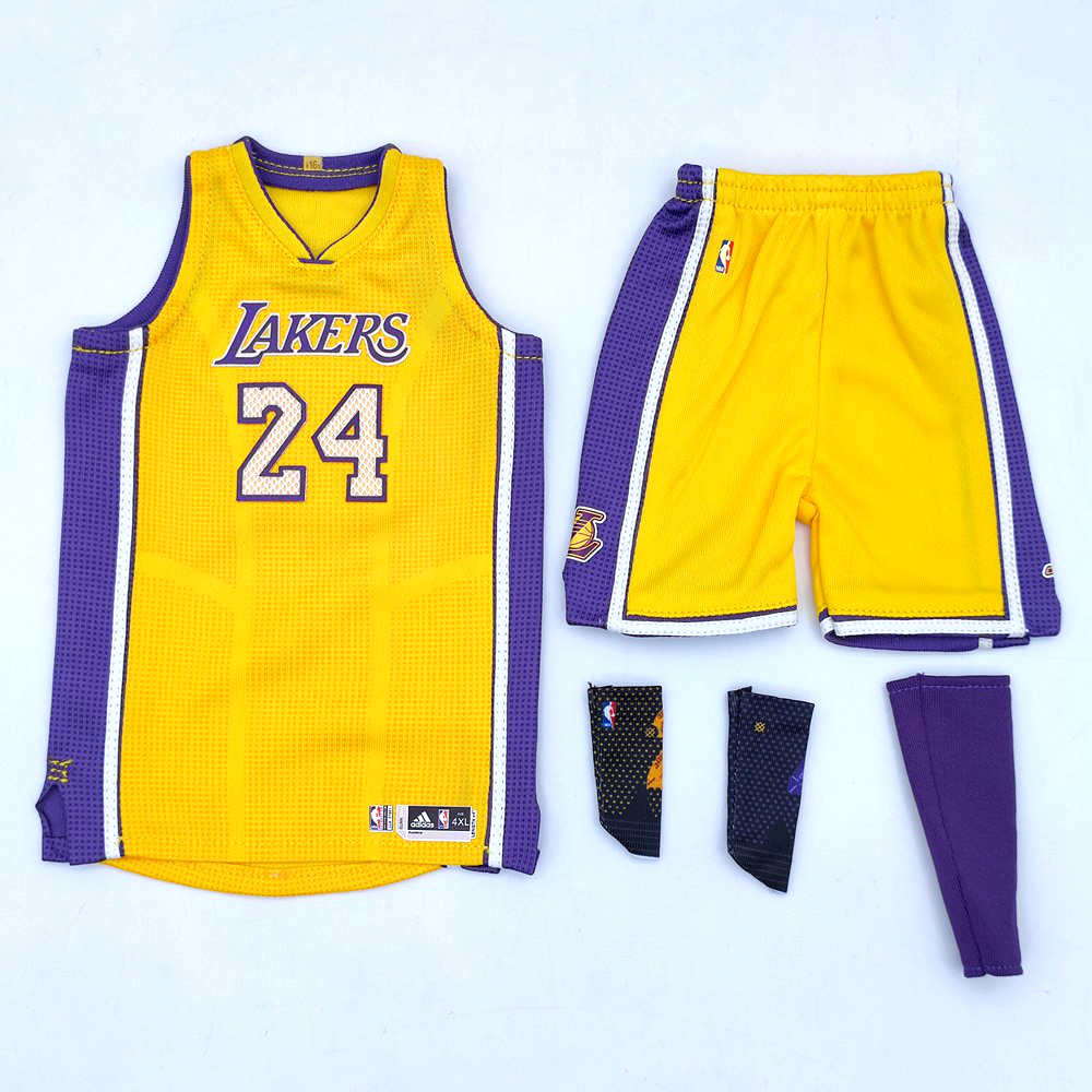 Custom 1:6 Scale Kobe Bryant Los Angeles Lakers NBA Jersey for Enterbay Action Figures - Perfect for Collectors and Basketball Fans Display