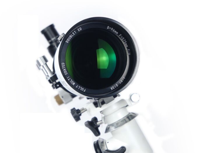 96mm f/6 ED Apochromatic Refractor Telescope - Airy Disk APO Doublet Lens for Astrophotography & Stargazing