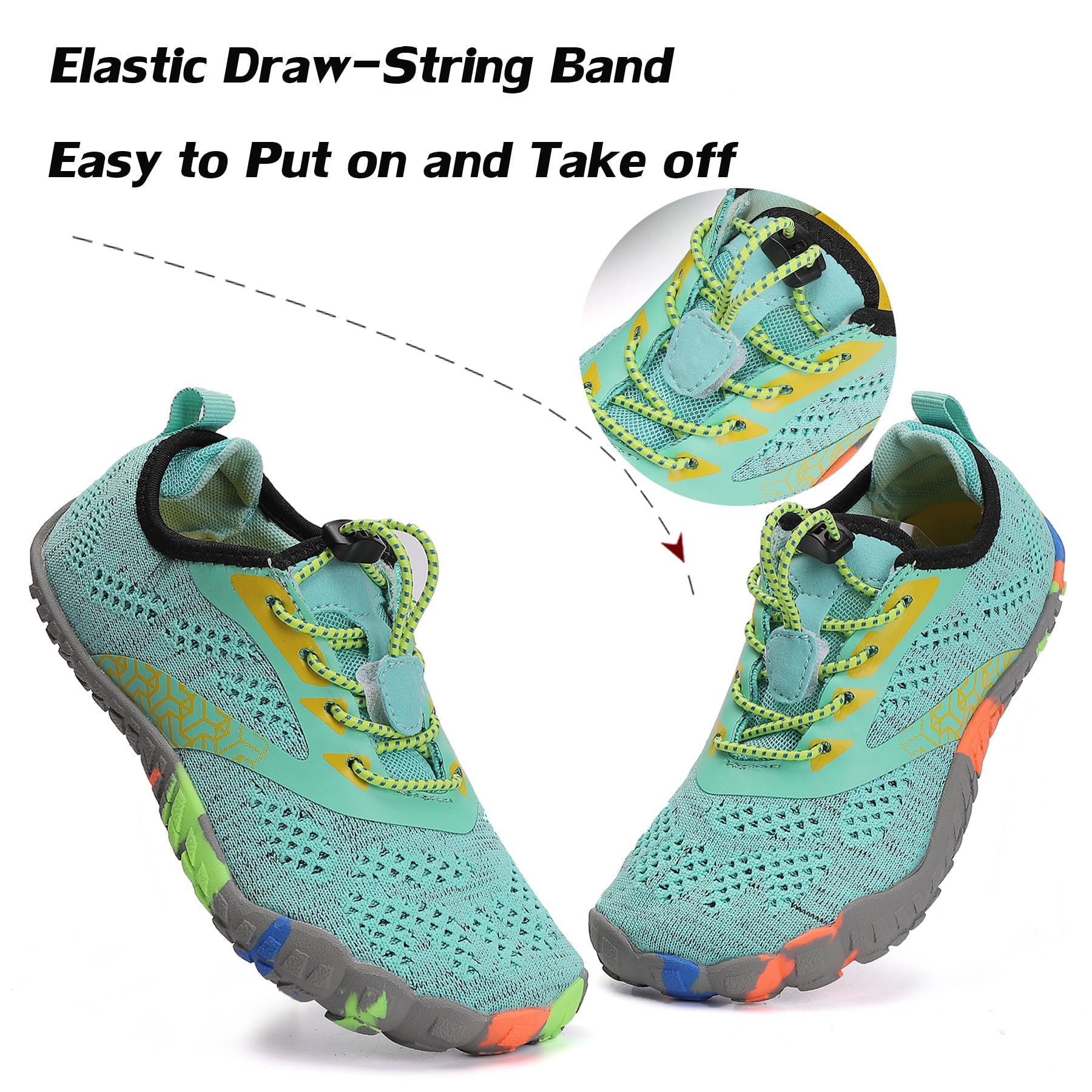 DimaiGlobal Kids Barefoot Shoes - Breathable Lightweight Trail Running Sneakers for Boys & Girls (Toddler to Big Kid) - Perfect for Outdoor Play, Sports & Everyday Comfort