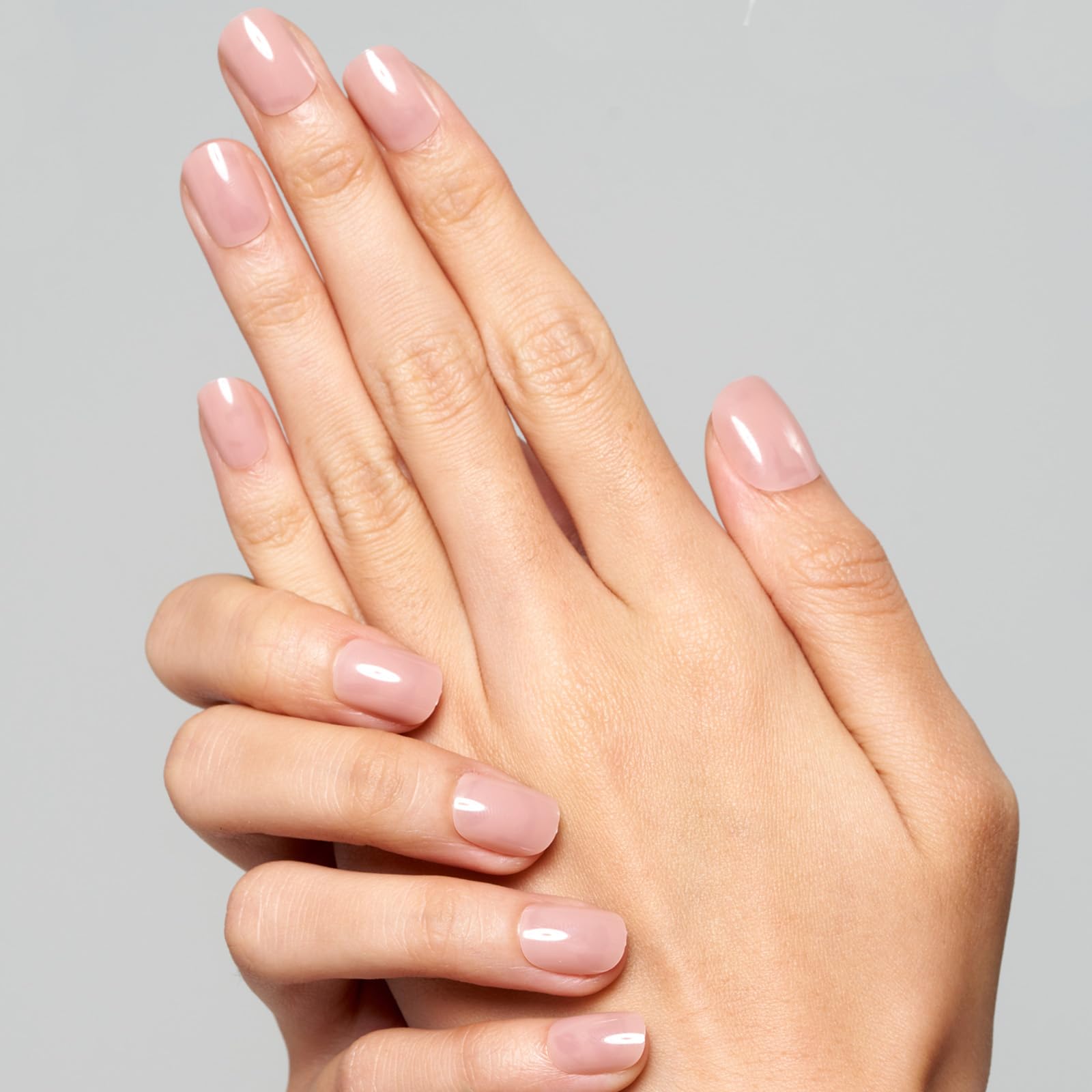 GLAMERMAID 24Pcs Extra Short Squoval Press on Nails - Spring Summer Nude Jelly Gel Glue on Fake Nails with Glossy UV Finish, Reusable Acrylic False Nails Manicure Kit for Women | Perfect for Daily Wear, Parties, Weddings & Special Occasions