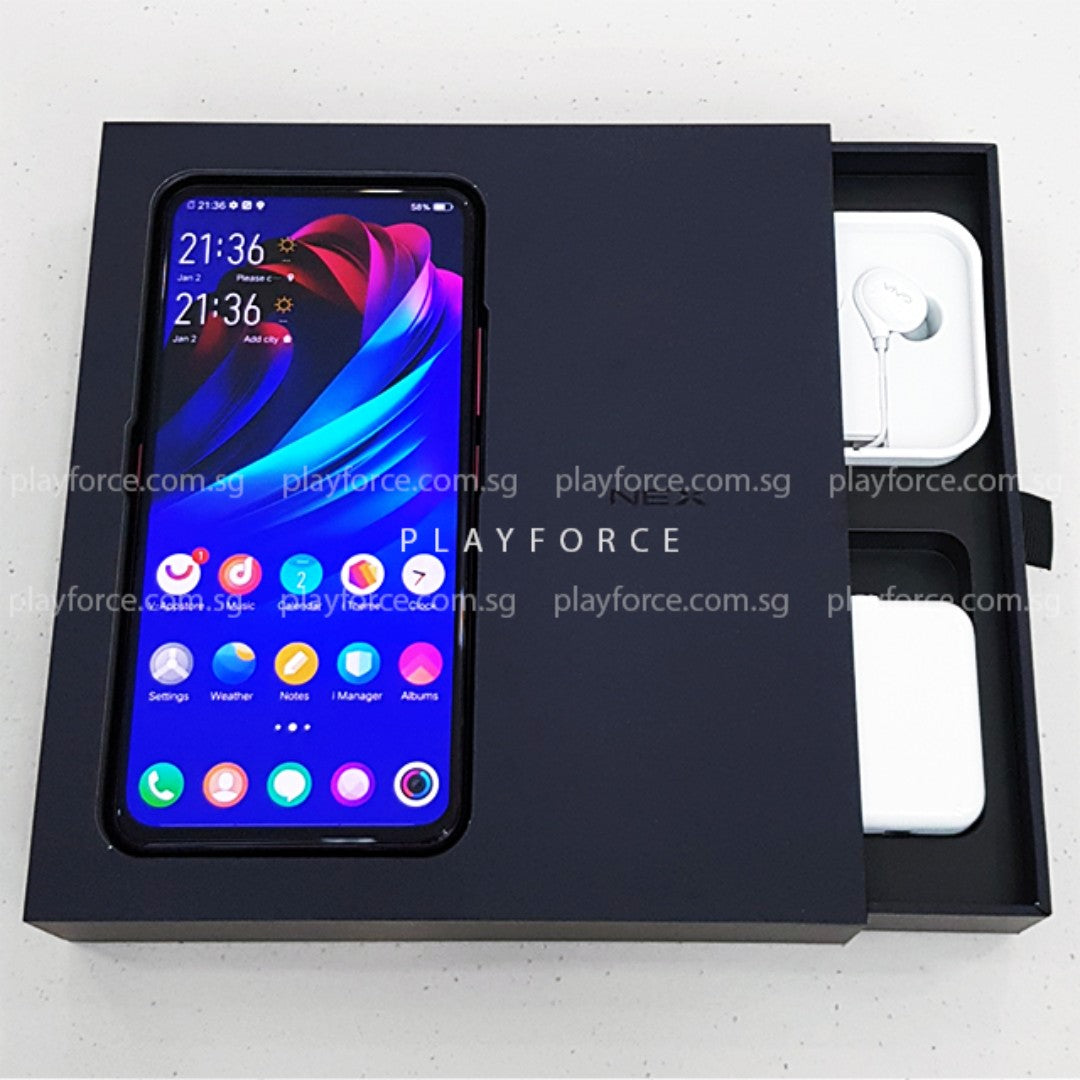 Vivo Nex Dual Display Smartphone - 128GB Storage, Purple Color | Dual Screen Android Phone for Gaming, Photography & Multitasking