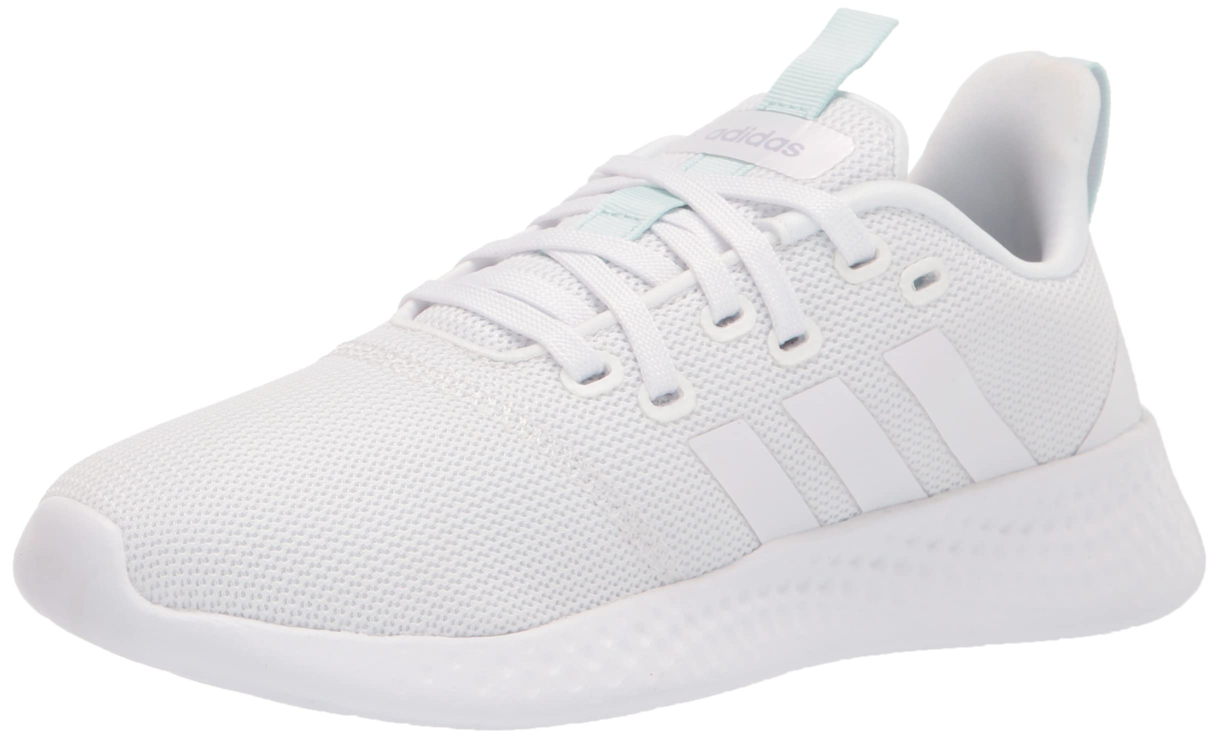 adidas Women's Puremotion Running Shoes - Lightweight & Breathable for Jogging, Gym Workouts (White/White/Halo Mint, Size 7) | Perfect for Road Running, Treadmill Training & Fitness Activities