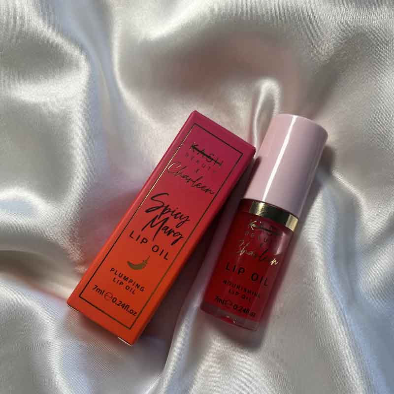 KASH Beauty x Charleen Spicy Marg Plumping Lip Oil - Hydrating Gloss with Tingle Effect for Fuller Lips | Perfect for Date Night & Makeup Looks