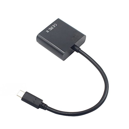 USB-C to VGA Adapter Cable - USB 3.1 Type C Male to VGA Female Converter - 1080P HD Video Output for Laptops, MacBook, Chromebook - Perfect for Office Presentations & Home Theater Setup