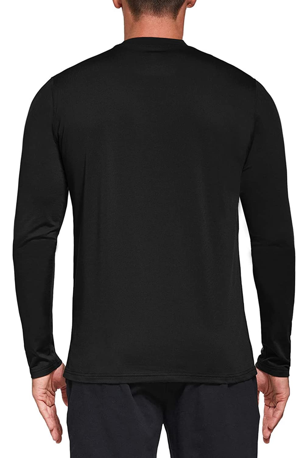 Men's Performance Long Sleeve T-Shirts 1 or 3 Pack - UPF 50+ Sun Protection, Moisture Wicking Athletic Shirts for Running, Gym Workouts & Outdoor Activities