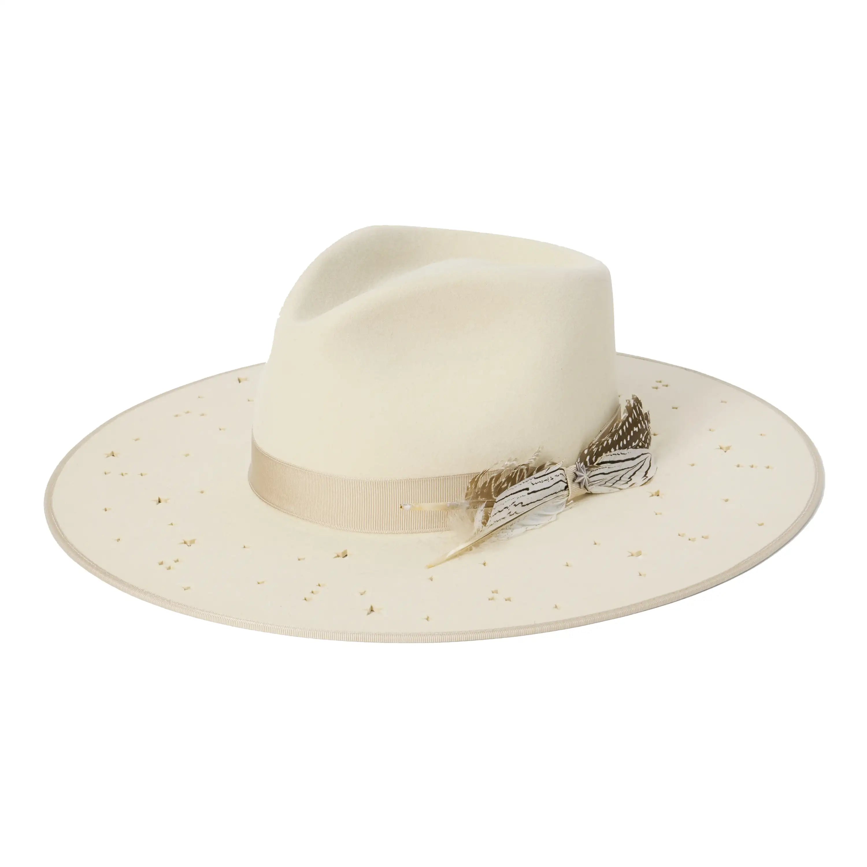 Stetson Night Sky Wide Brim Fedora Wool Felt Cowgirl Hat for Women - Western Style Fashion Accessory for Rodeo, Country Music Festivals & Outdoor Events