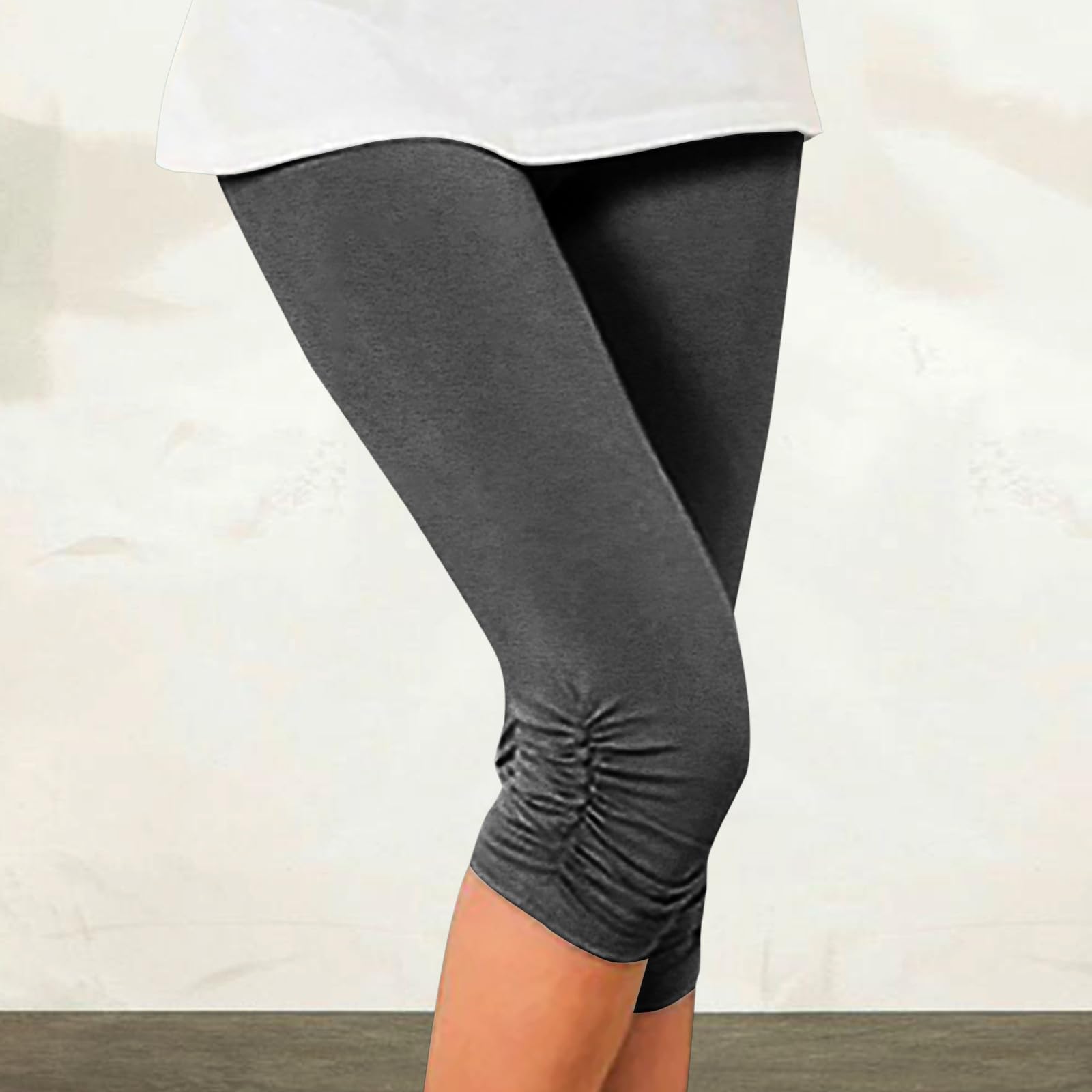 Women's Capri Pants 2024 - Summer Casual Stretchy Slimming Yoga Leggings with Hollow Out Design for Workout & Daily Wear | Perfect for Gym, Running, Lounge & Travel