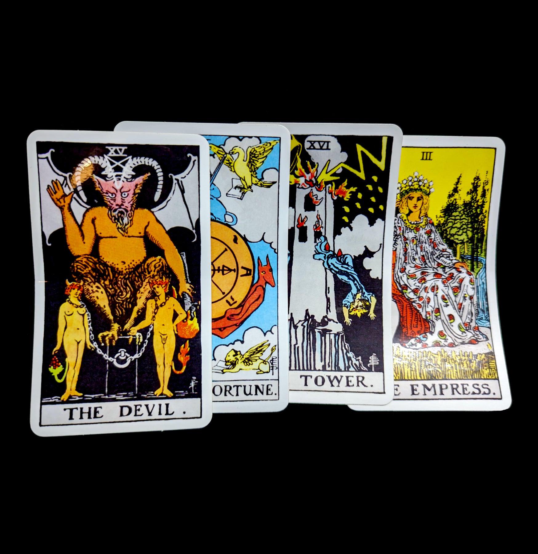 Premium Tarot Card Stickers - Mystical Divination Decals for Journals, Planners & DIY Crafts - Perfect for Spiritual Healing, Meditation & Gift Giving