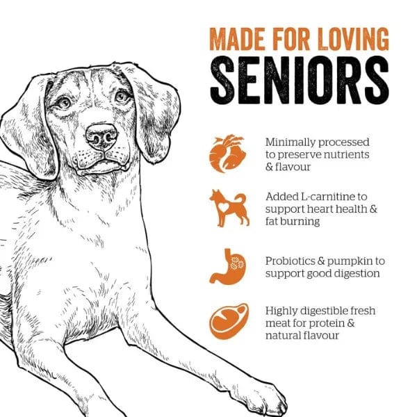 Now Fresh Turkey, Salmon & Duck Recipe Senior Dry Dog Food - 22lb Bag | Grain-Free High Protein Kibble for Older Dogs | Supports Joint Health & Digestion | Perfect for Senior Dogs with Sensitive Stomachs
