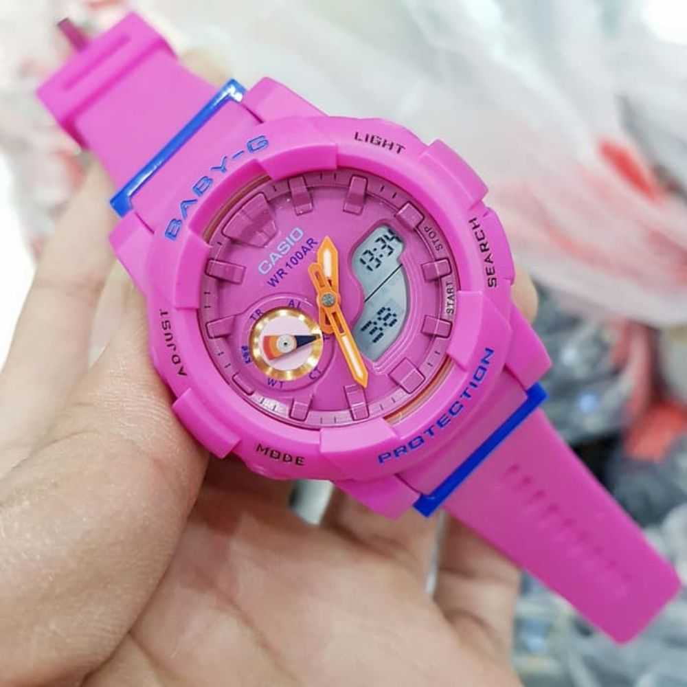 Casio Baby-G BGA-185FS-4ADR Digital Sport Watch for Women - Shock Resistant, Water Resistant, LED Light - Perfect for Running, Swimming, Gym & Outdoor Activities