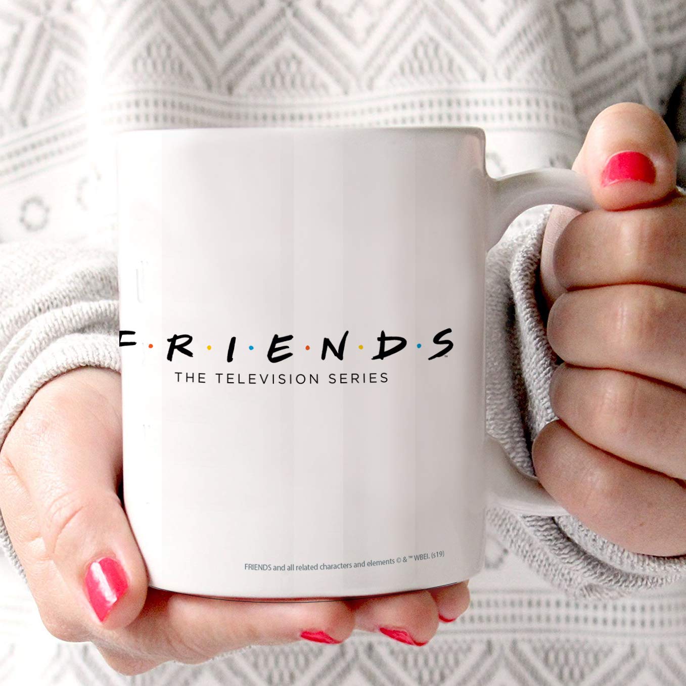 Friends TV Show Pivot Central Perk Couch 11 oz Ceramic Coffee Mug - Officially Licensed Collectible Gift - Perfect for Coffee Lovers & Friends Fans at Home or Office