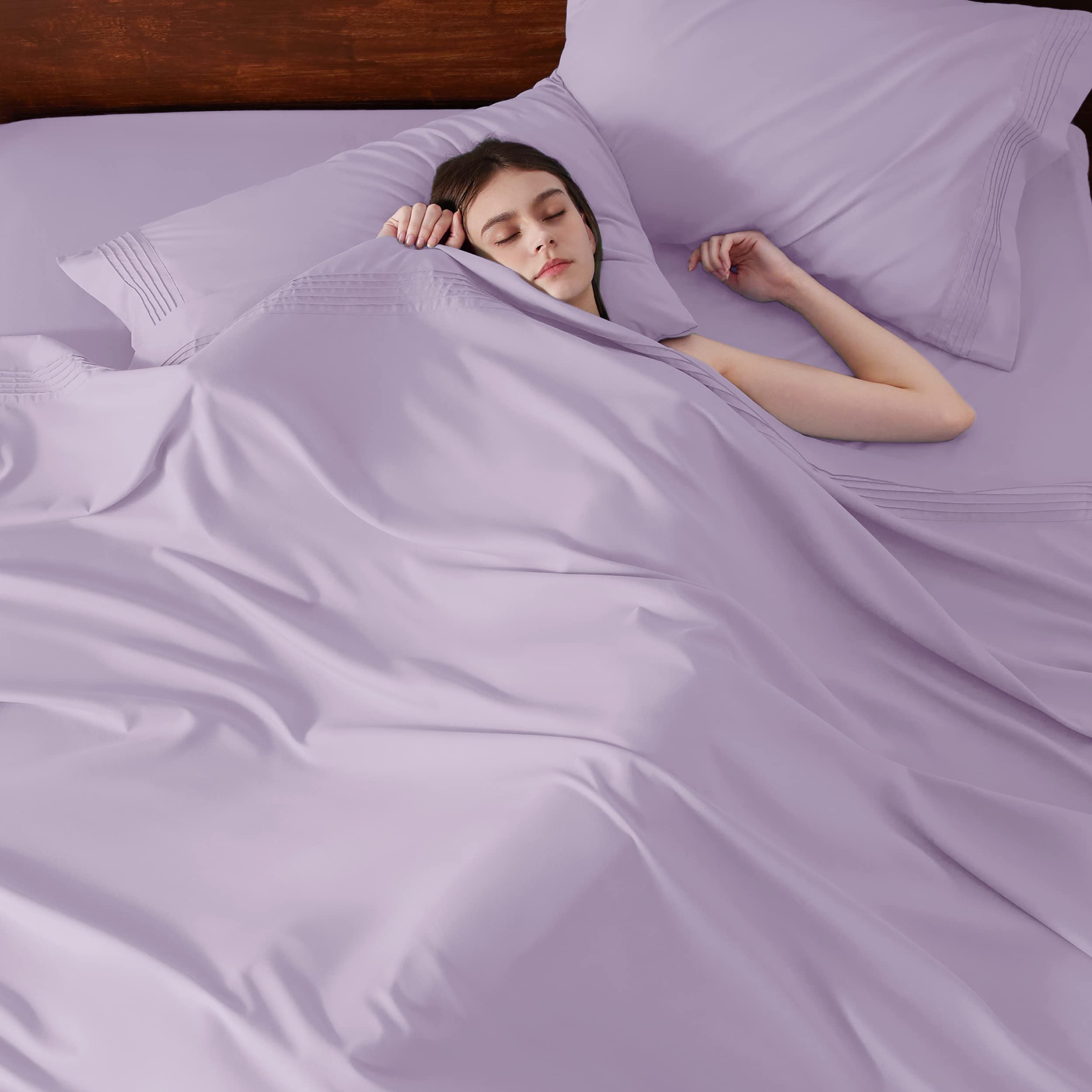 Bedsure GentleSoft Twin XL Sheets Set - Ultra Soft & Breathable Dorm Bedding, Moisture Wicking Cooling Extra Long Twin Sheets with Deep Pocket (Fits 21