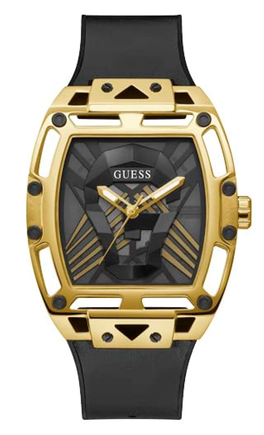 GUESS Men's 44mm Stainless Steel Chronograph Watch with Date Window - Water Resistant & Durable for Casual, Business & Outdoor Activities