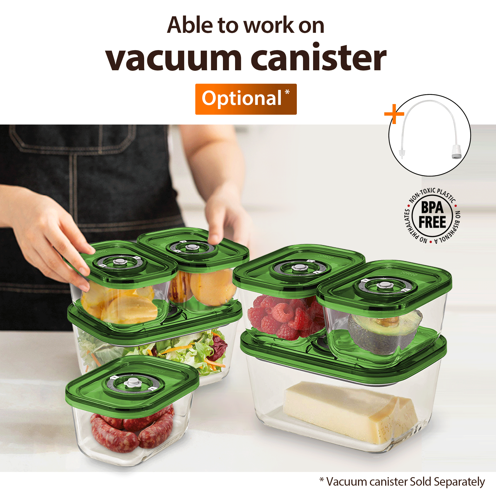 Flora Heavy Duty Commercial Food Vacuum Sealer Machine with 6m Bag Roll - FL FVS 5188 | Perfect for Restaurant, Deli & Home Food Storage | AU Stock