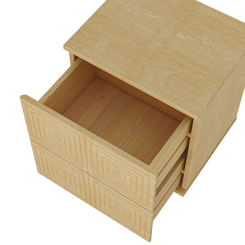 Hugo Contemporary Aesthetic Nightstand with Storage - Modern Bedside Table for Bedroom, Living Room & Office (Multiple Styles Available) - Perfect for Small Spaces, Apartment Decor & Guest Rooms
