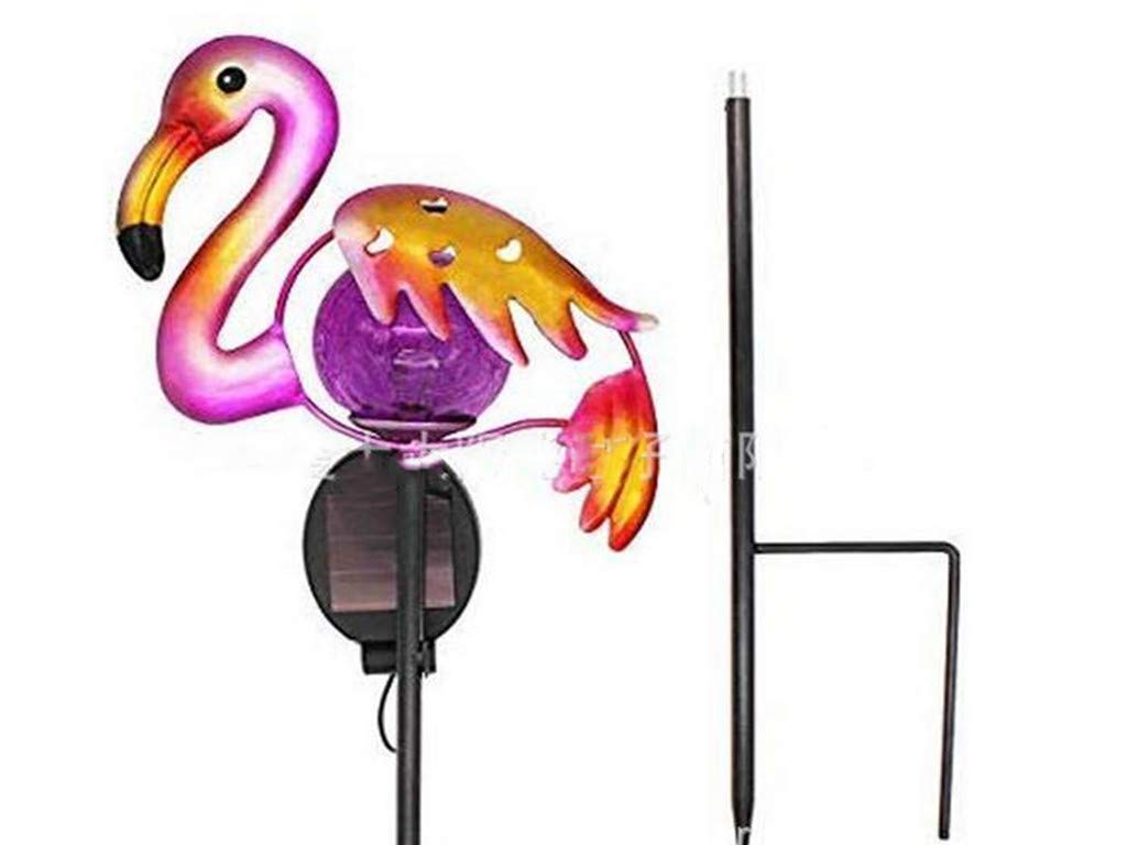 2 Pack Flamingo Solar Pathway Lights - Waterproof Outdoor Garden Stake Lights with Warm White LED for Lawn, Patio, Courtyard | Perfect for Landscape Lighting, Walkway Decoration & Backyard Ambience