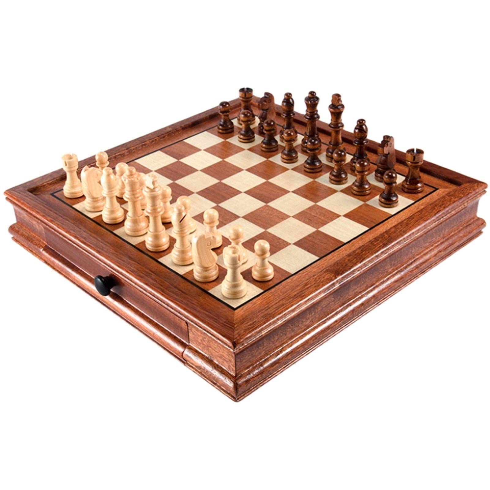 Premium Magnetic Wooden Chess Set for Adults & Kids - 31x31cm Portable Travel Chess Board Game with Strong Magnets | Perfect for Family Game Night, Office Break, Camping & Travel Entertainment