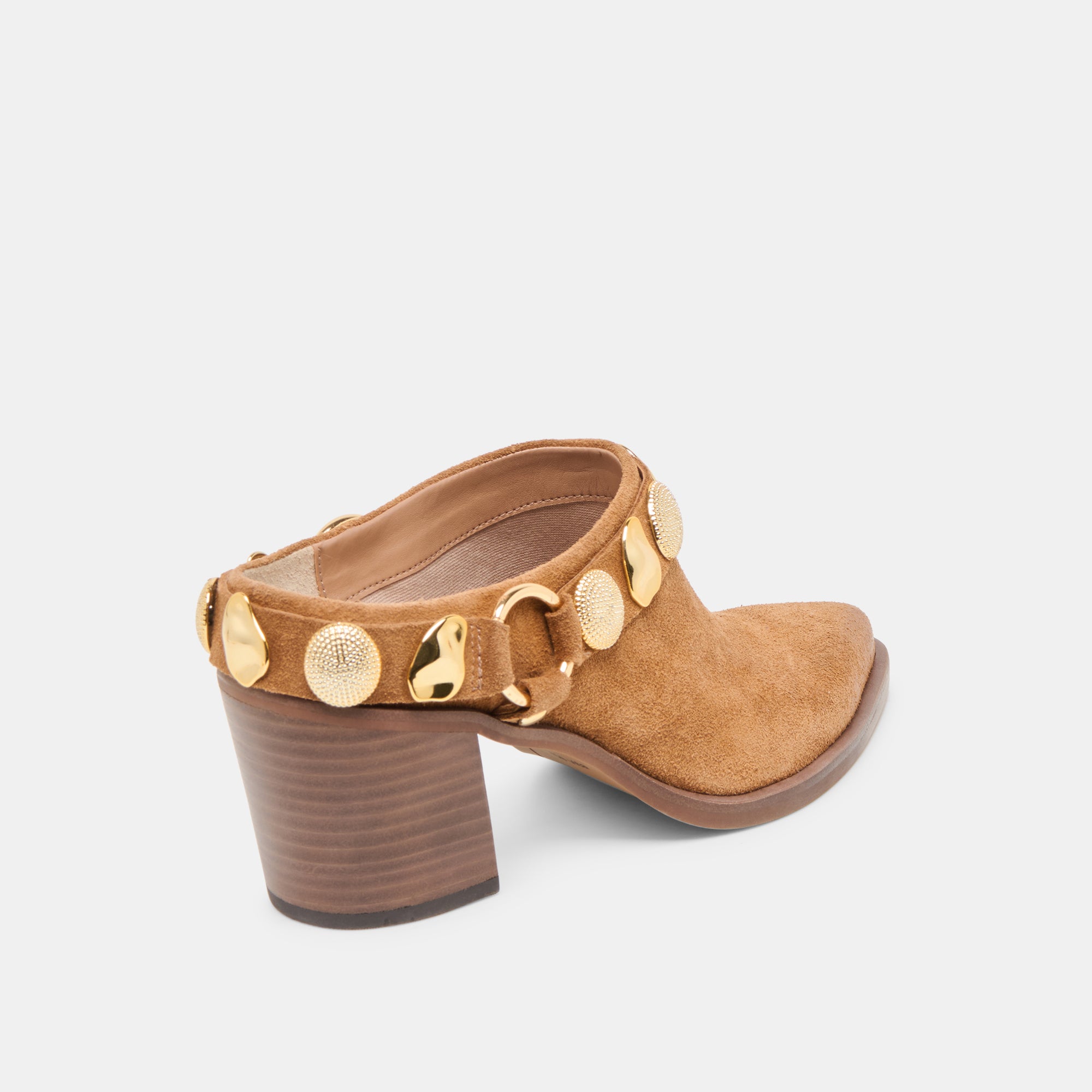 Kanyon Women's Brown Suede Heels - Stylish Chunky Block Heels for Office, Party & Evening Wear