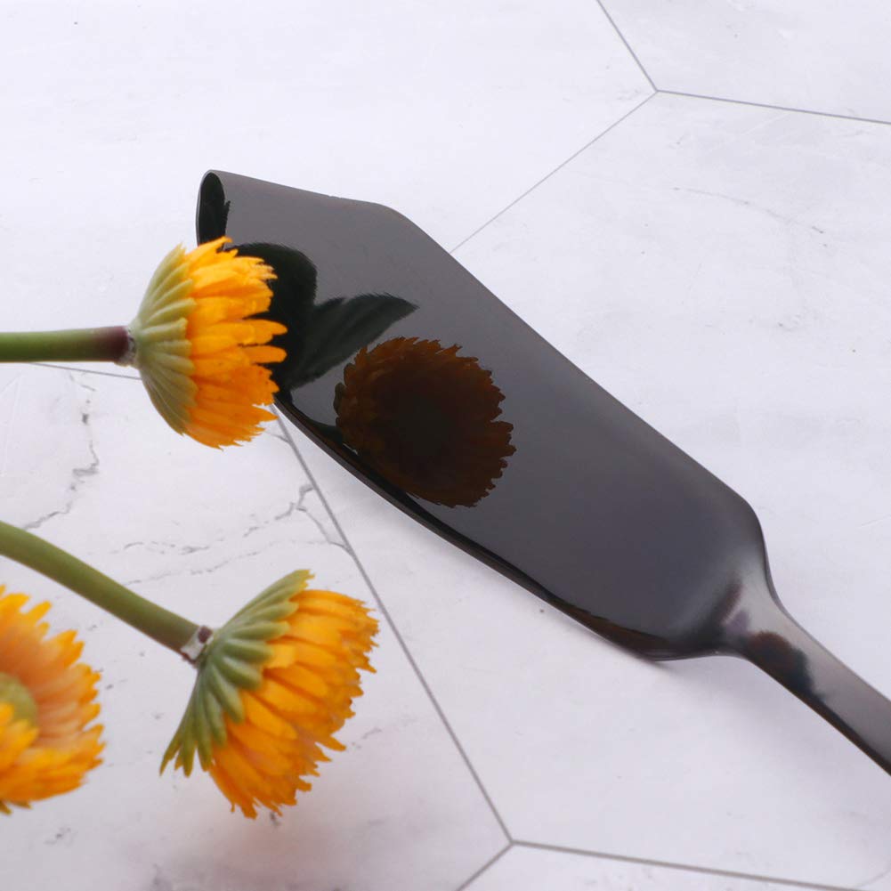 Premium Stainless Steel Cheese & Dessert Knives Set of 6 - Black Butter Knives for Breakfast, Sandwich Spreaders & Food Slicers - Perfect for Charcuterie Boards, Brunch Parties & Kitchen Essentials