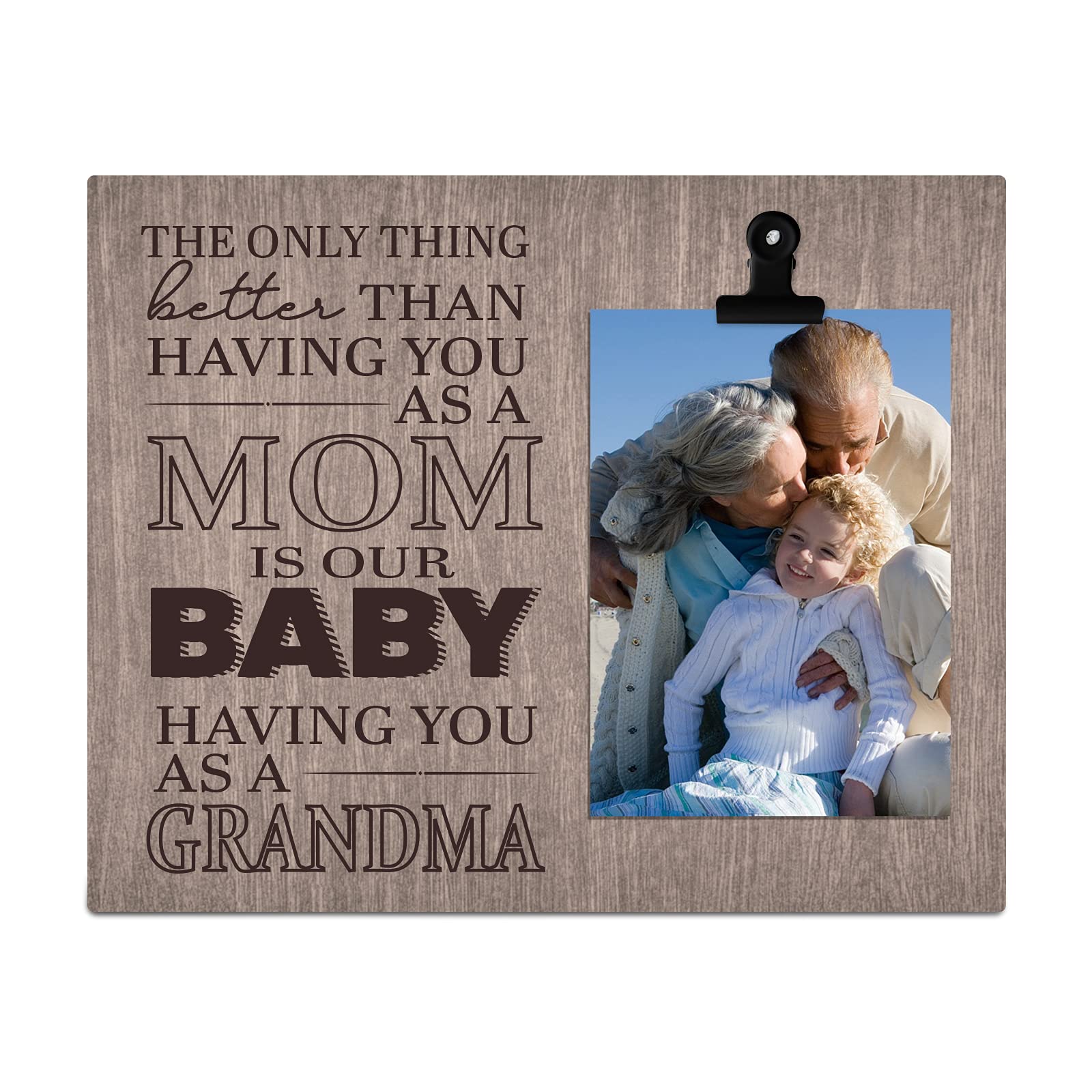 Grandma Photo Frame 4x6 - Perfect Pregnancy Announcement & Birthday Gift for Grandma - Home Decor
