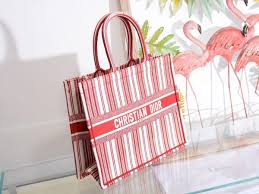 Dior Book Tote Bag - Exclusive Marbella Red Luxury Handbag for Women | Perfect for Travel, Work & Everyday Use