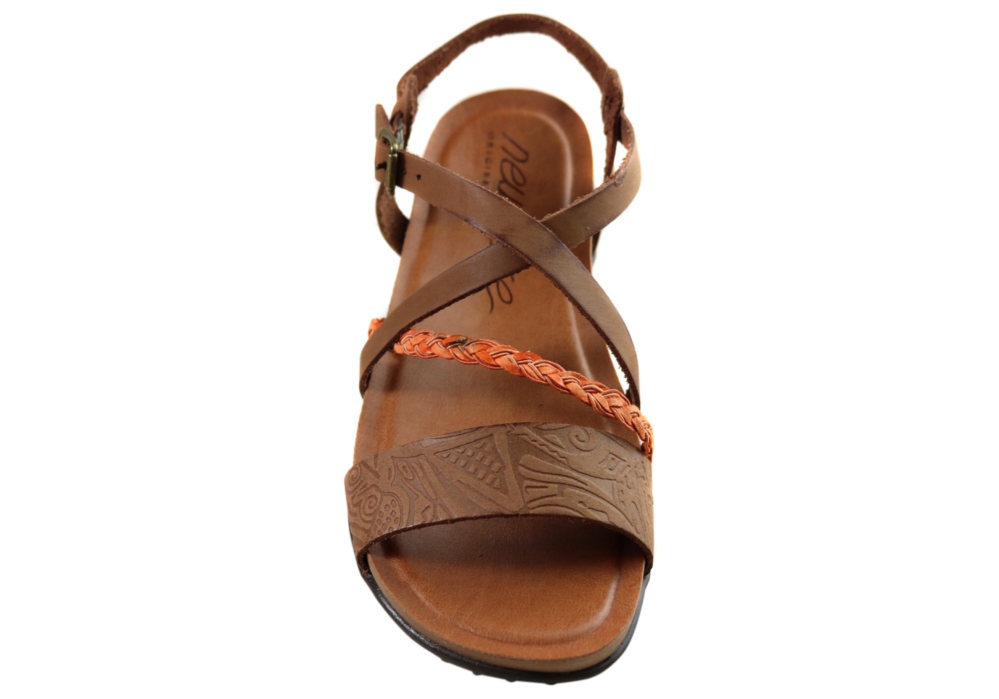 Laurina Women's Comfortable Leather Sandals - Handmade in Brazil - Casual Summer Walking Shoes for Beach, Travel & Everyday Wear