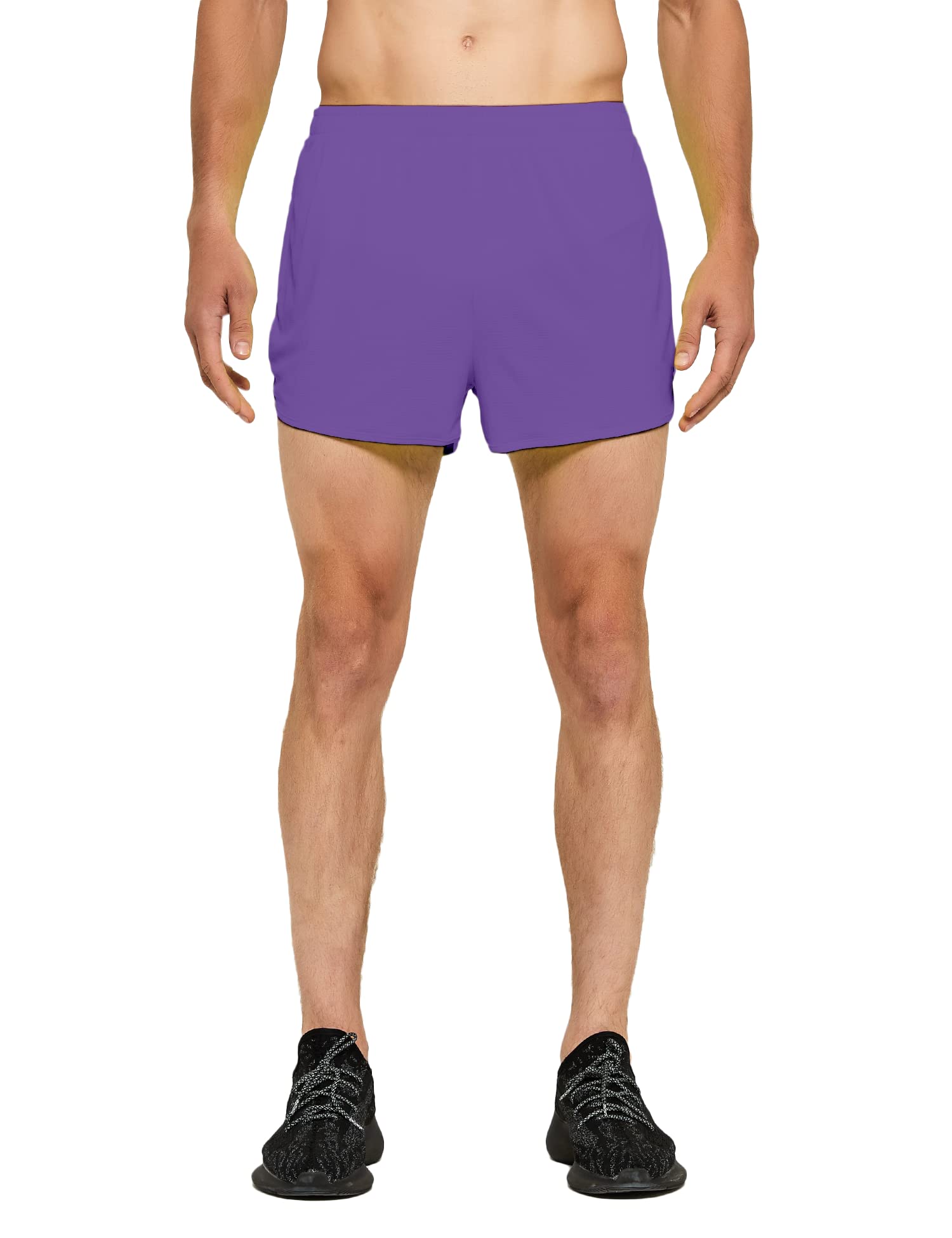 DEMOZU Men's 3 Inch Running Shorts - Quick Dry Athletic Gym Shorts with Liner for Marathon, Workout & Training | Lightweight Performance Shorts for Jogging, Basketball & Outdoor Sports