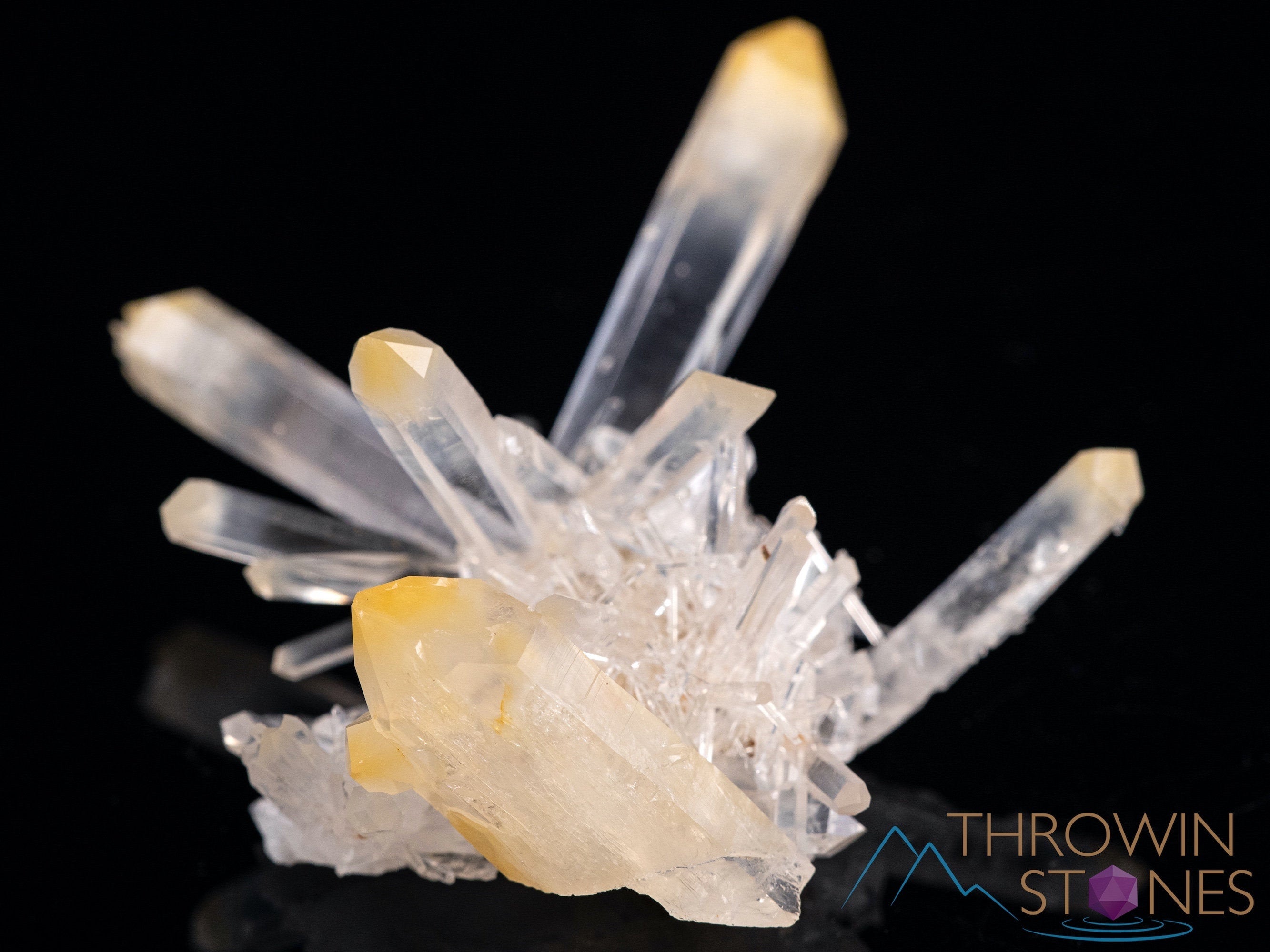 Natural Mango Quartz Crystal Cluster - Healing Stone for Home Decor, Housewarming Gift, Meditation & Energy Work (39219) | Perfect for Living Room Display, Office Feng Shui & Spiritual Practices