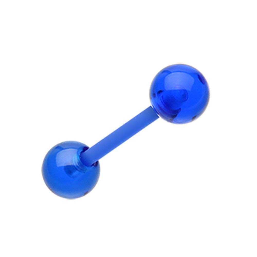 Flexible UV Acrylic Tongue Ring - Covet Jewelry for Piercing & Style