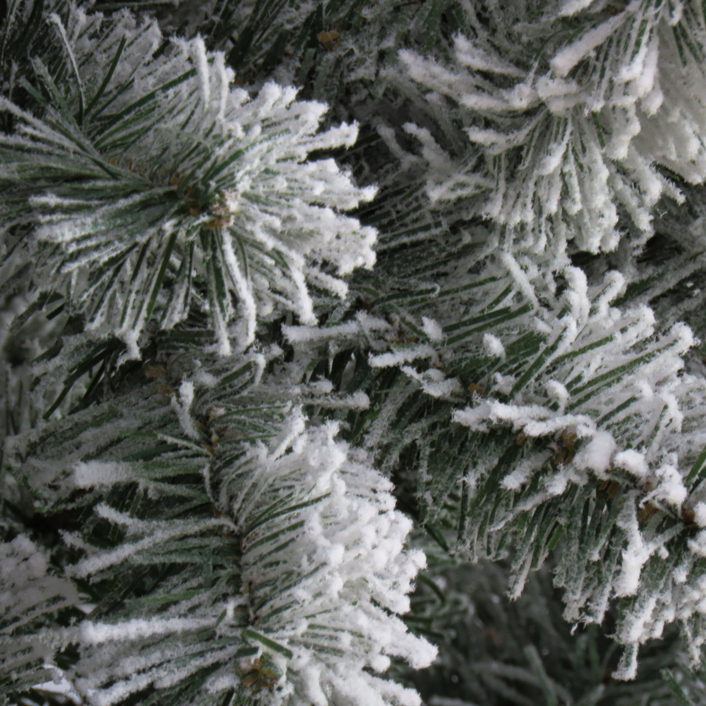7.5 ft. North Valley Spruce Artificial Christmas Tree with Snow Dusted Branches - Perfect for Holiday Home Decor, Office, and Festive Party Decorations