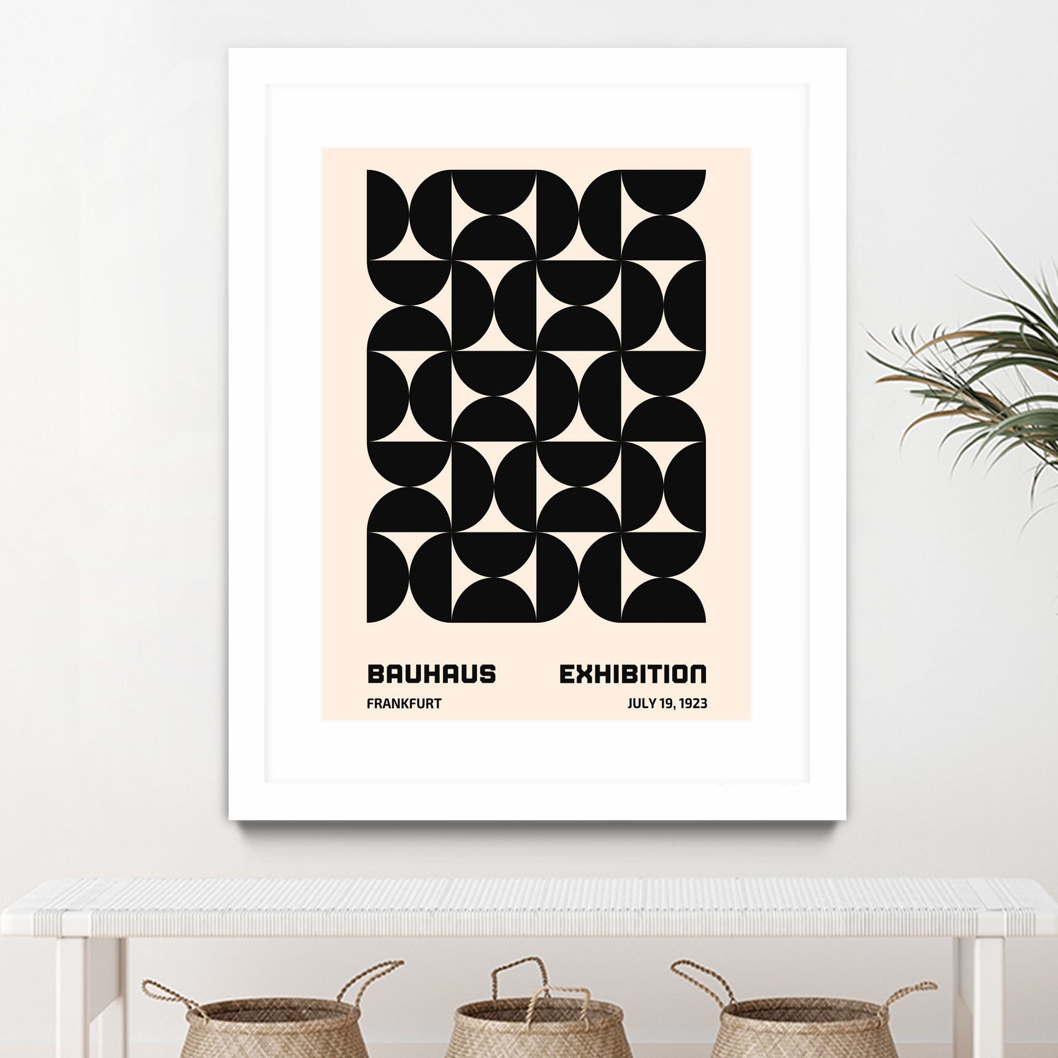 Bauhaus Geometric Wall Art Prints - Modern Abstract Canvas Painting for Home & Office Decor | Perfect for Living Room, Bedroom, or Workspace Wall Decoration