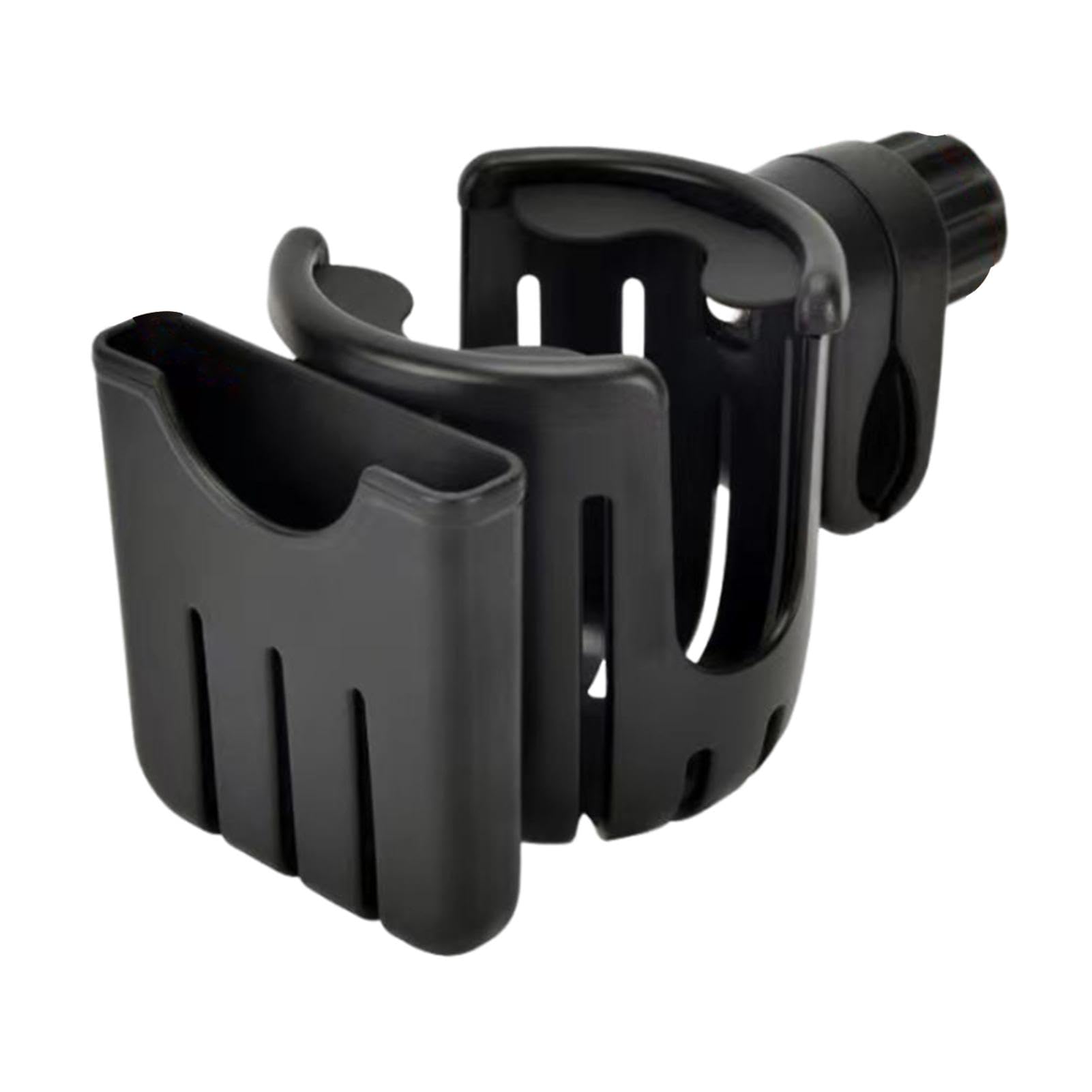 Wheelchair & Scooter Cup Holder with Phone Mount - for Strollers & Walkers