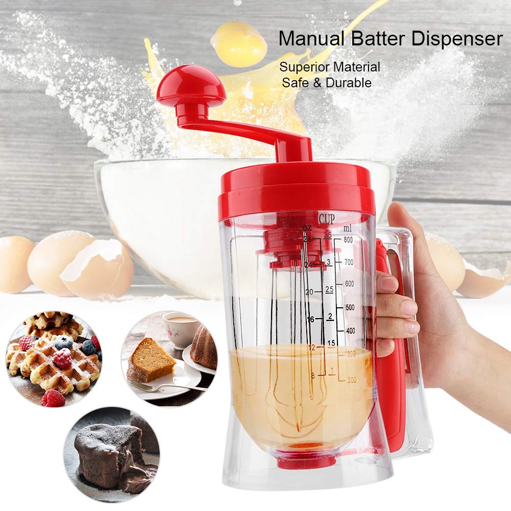Manual Batter Mixer for Pancakes & Waffles - Baking Tool for DIY Cakes