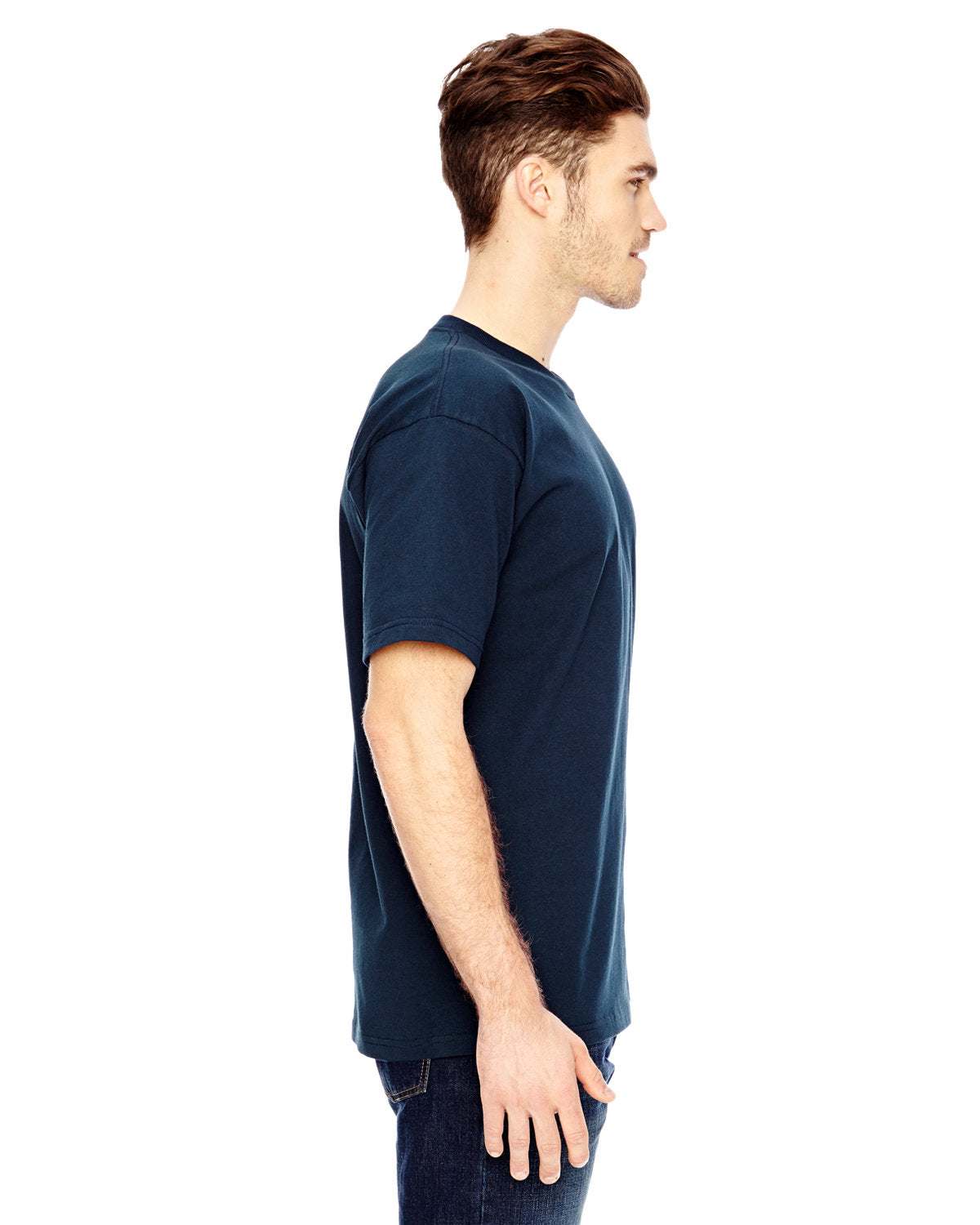 Bayside BA2905 Men's 6.1 oz 100% Cotton Crew Neck T-Shirt - Soft Comfortable Tee for Casual Wear, Work & Everyday Outfits