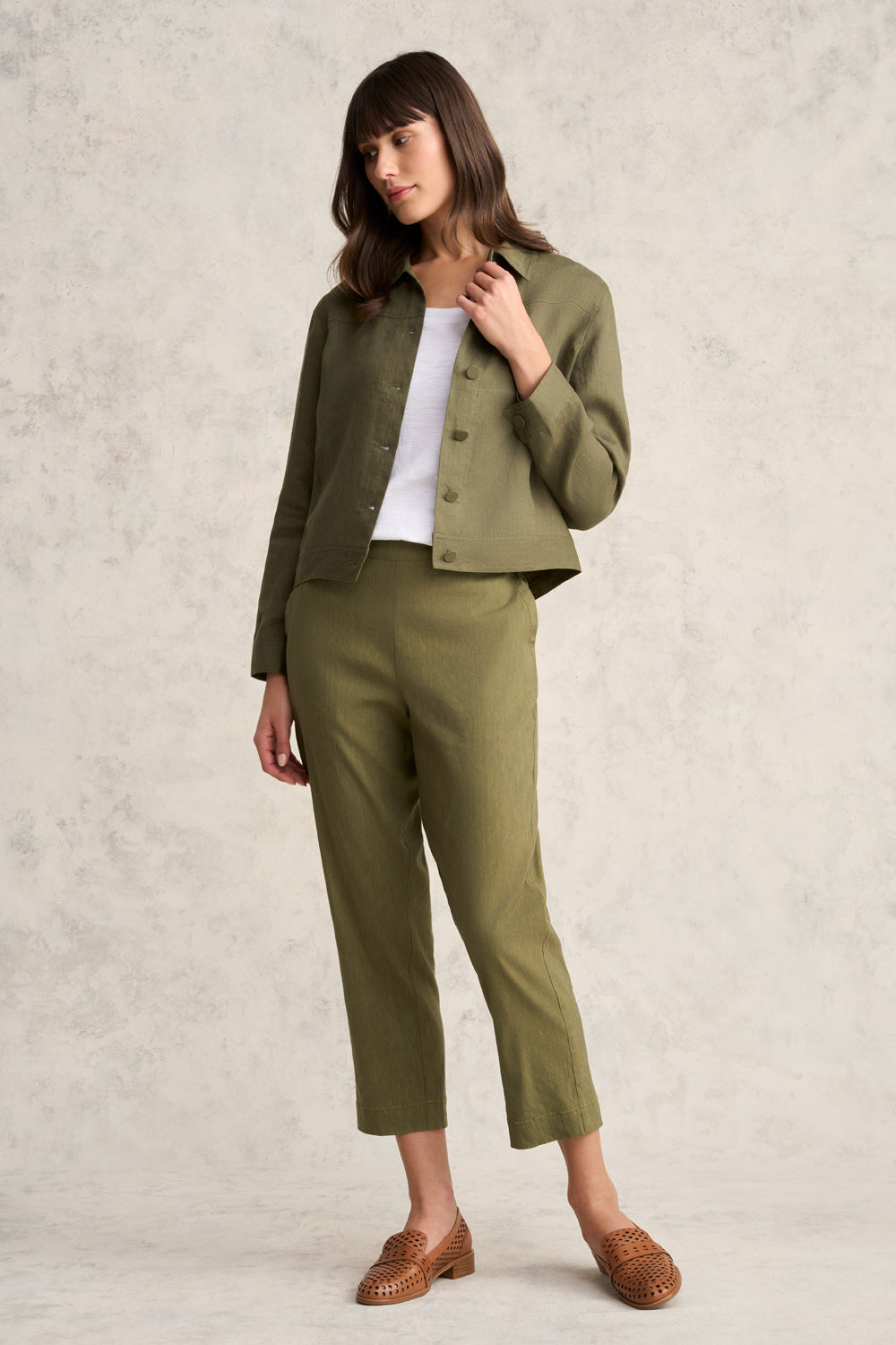 Timeless Linen Jacket for Men & Women - Lightweight Khaki Summer Blazer - Perfect for Casual Outings, Beach Weddings & Office Wear