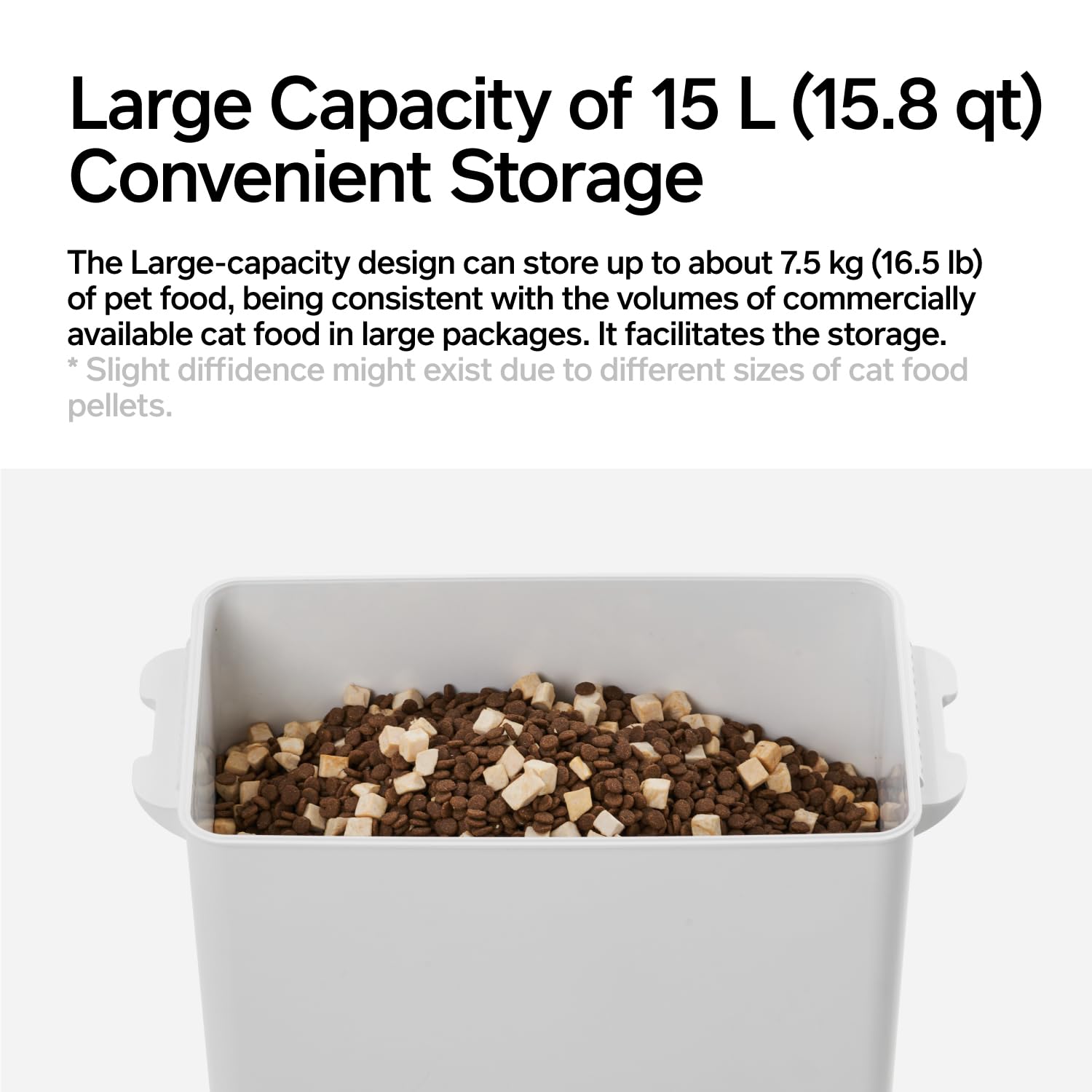 Pidan Vacuum Pet Food Storage Container with Scale - 17lb Airtight Dry Food Bucket for Dogs & Cats | Rechargeable Vacuum Sealed Bin with Scoop (15L) | Perfect for Kitchen Pantry & Pet Feeding Area Organization