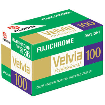 Fujichrome Velvia 100 135-36 Color Slide Film (1 Roll) - Professional Photography, Landscape & Nature Shots, Vibrant Colors