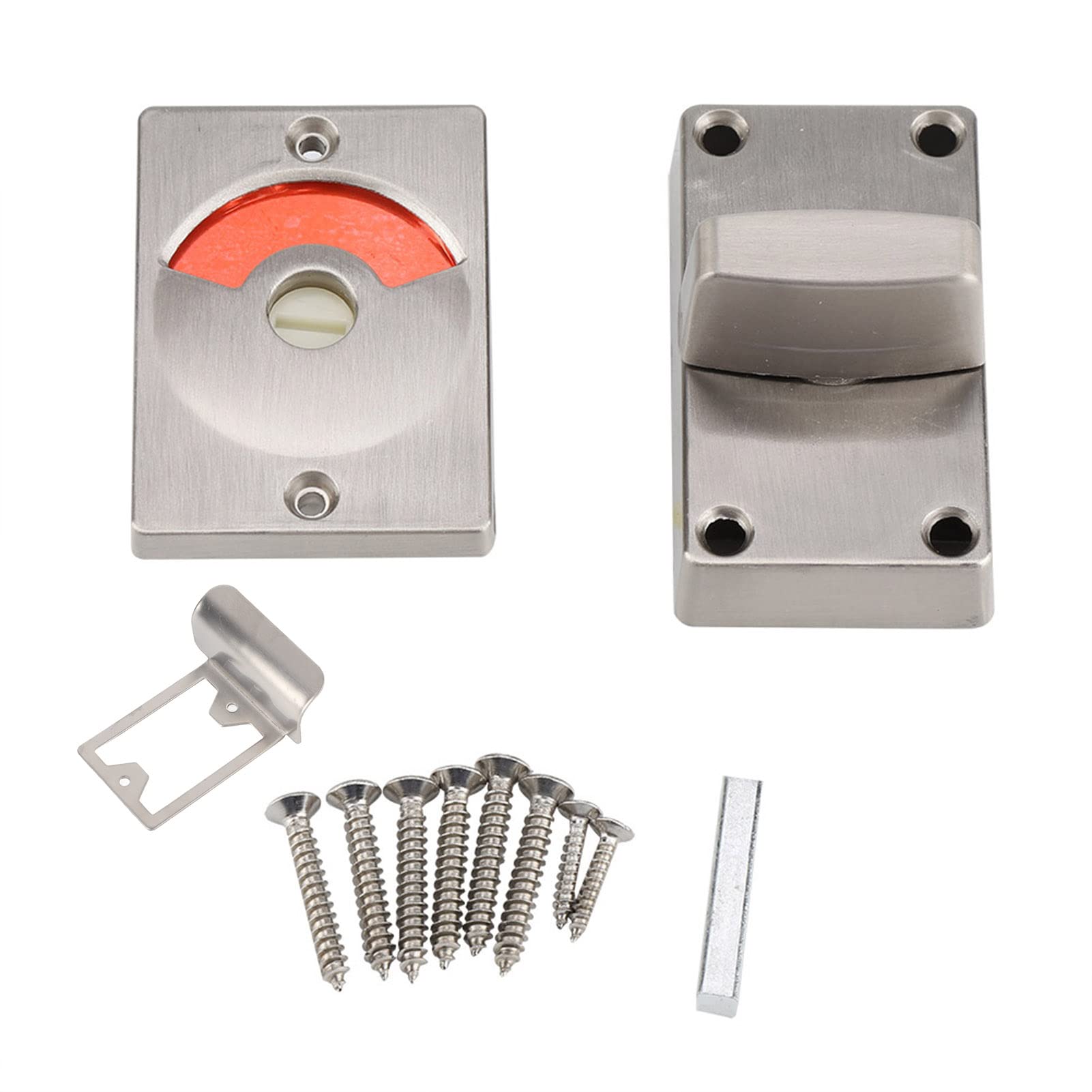 Zinc Alloy Privacy Door Lock Indicator - Vacant/Occupied Bathroom Restroom Toilet Sign | Durable Latch Lock Bolt for Home, Office & Public Restrooms | Clearly Shows Room Availability Status