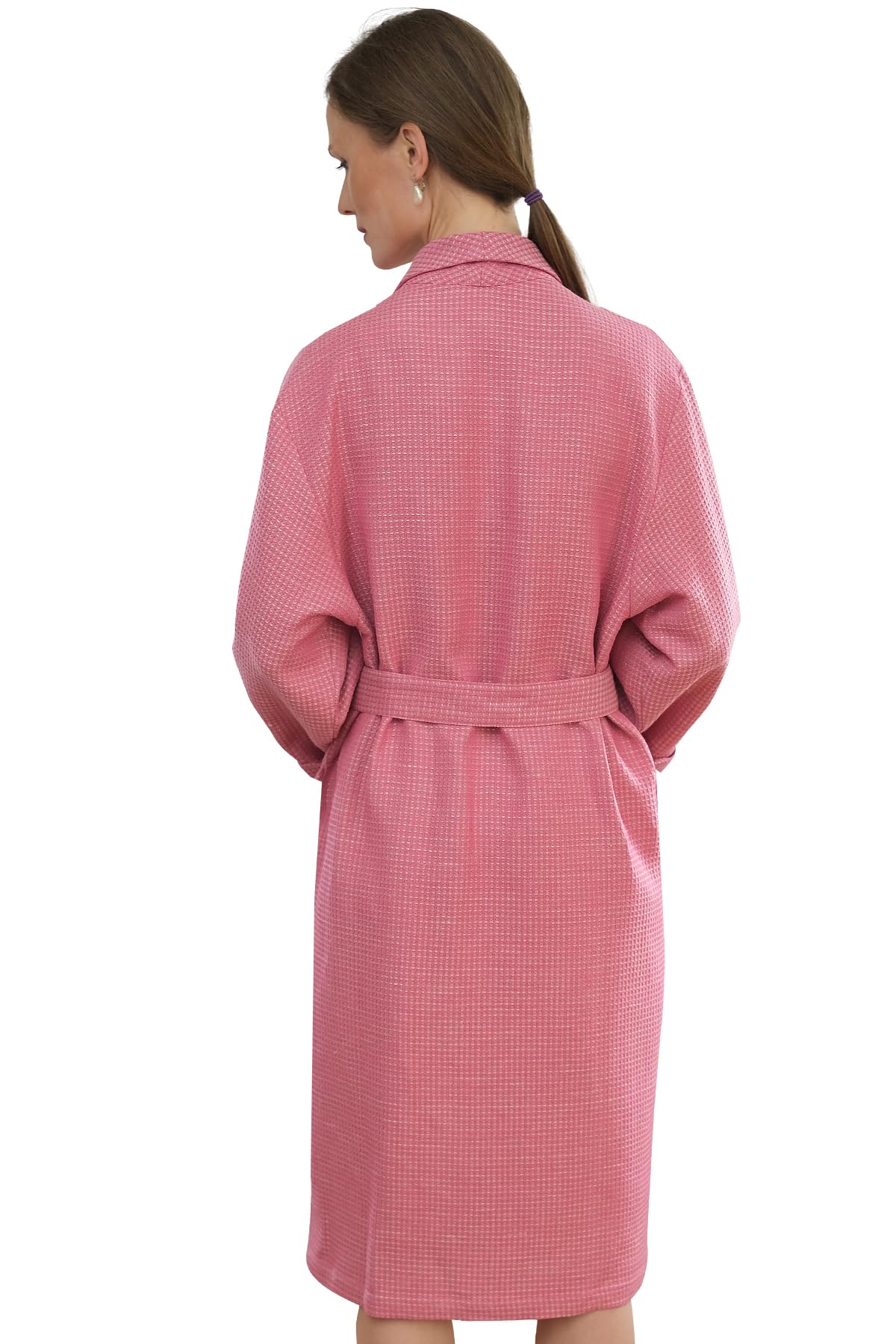 Women's 4-Piece Pajama Set with Matching Bathrobe, Slippers & Hand Towel - Soft European Loungewear for Sleep, Spa & Relaxation at Home