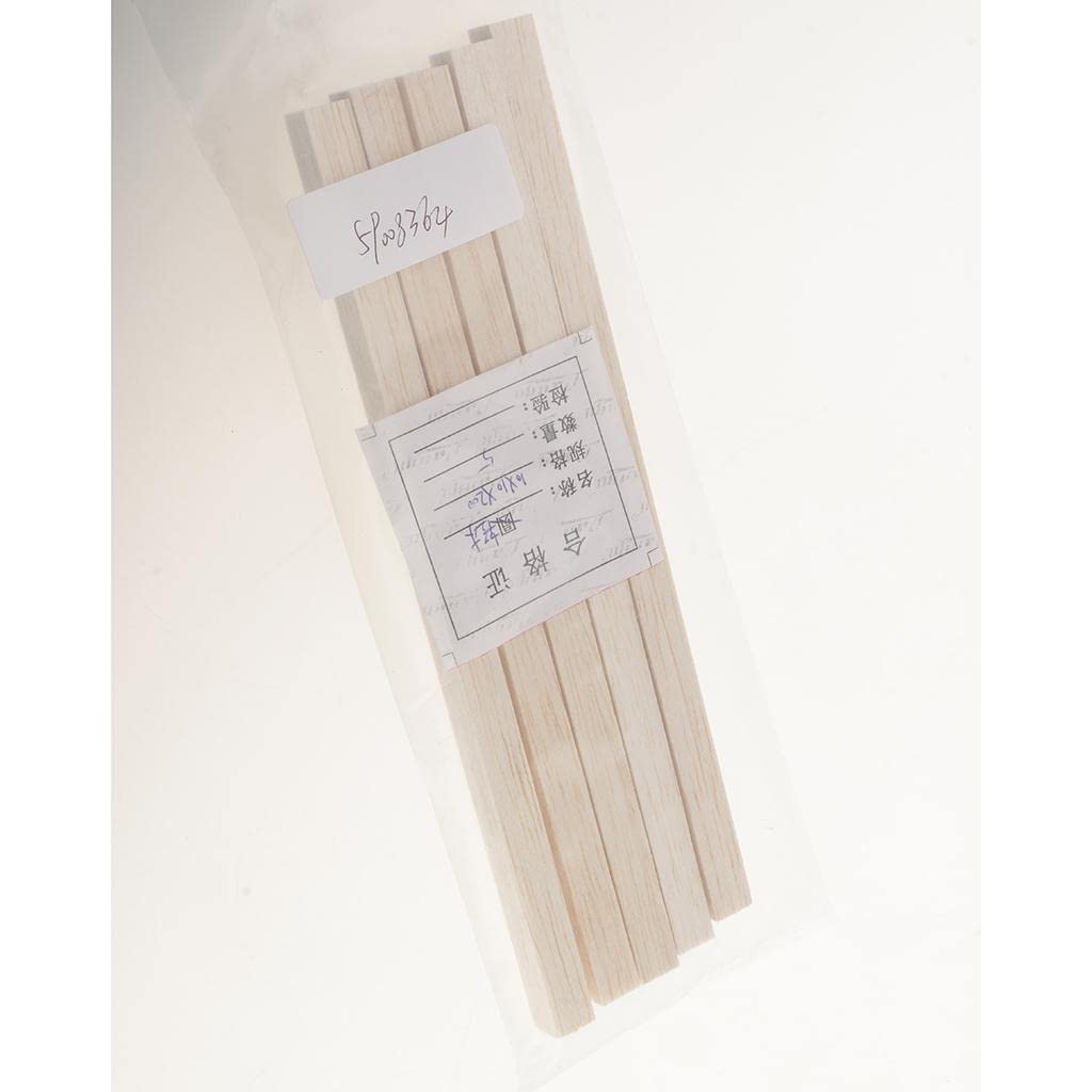CALANDIS® Unfinished Pine Wood Square Dowel Rods - 200mm (5 Pack) - Perfect for DIY Woodworking, Crafts, and Home Decor Projects