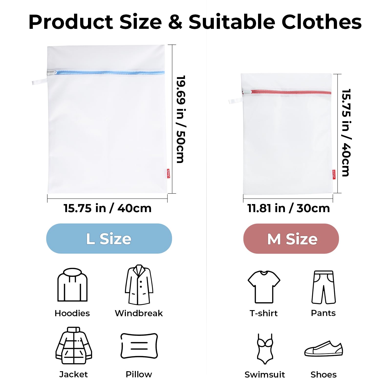 4 Pack Mesh Laundry Bags for Delicates - Heavy Duty Zippered Wash Bags for Bras, Lingerie & Delicate Clothing - Machine Washable Garment Protector for Travel, Gym & Home Use