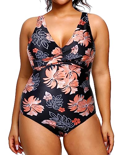 Black Orange Floral